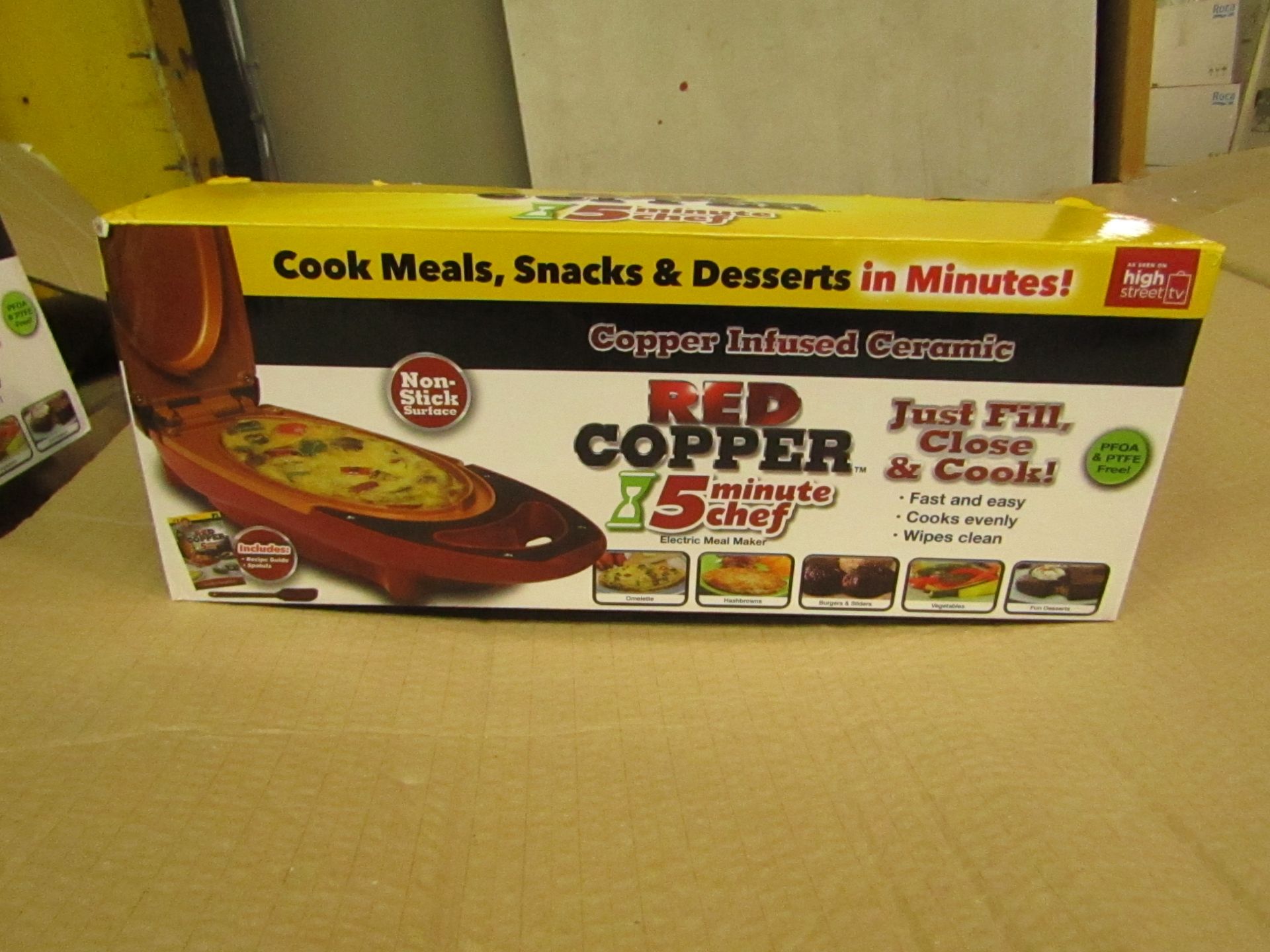 | 10X | RED COPPER CHEF ELECTRIC MEAL MAKERS | UNCHECKED AND BOXED | NO ONLINE RESALE | SKU