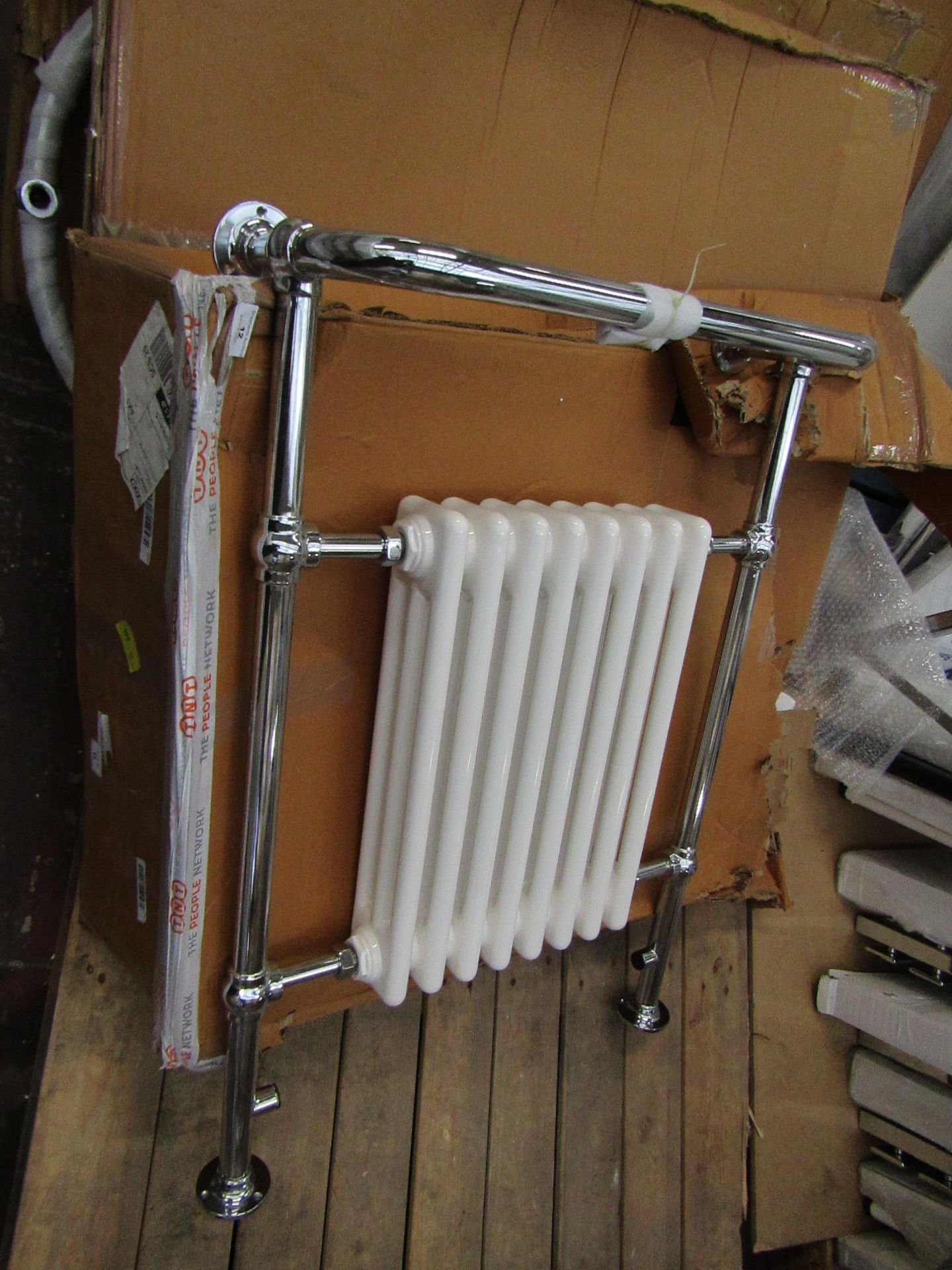 Clematis towel radiator, item is unchecked and may contain marks, cosmetic damage and more.