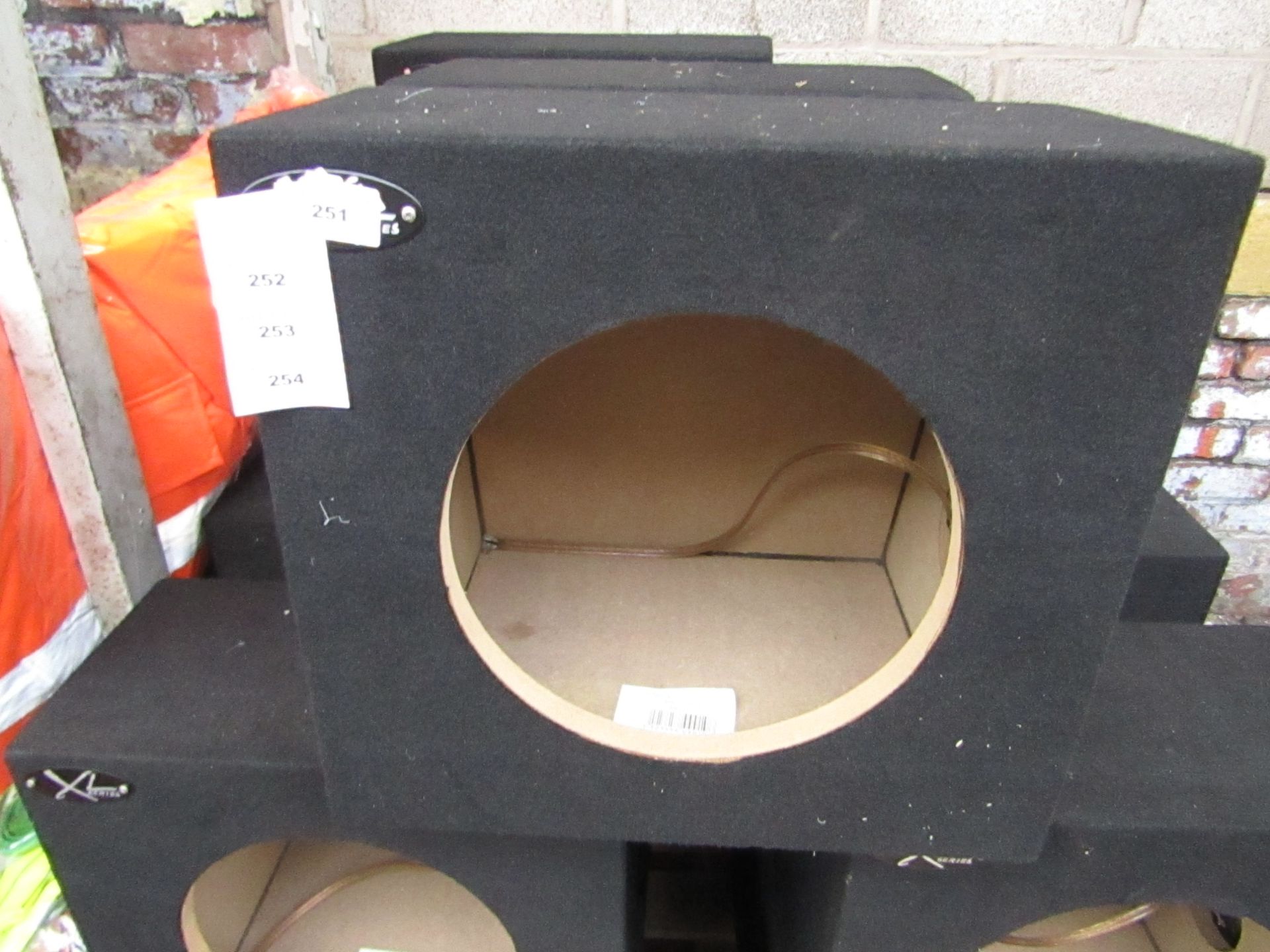 XL Series - Single 10" Trimmed Bass Box (Bare Unit) - All Unused.