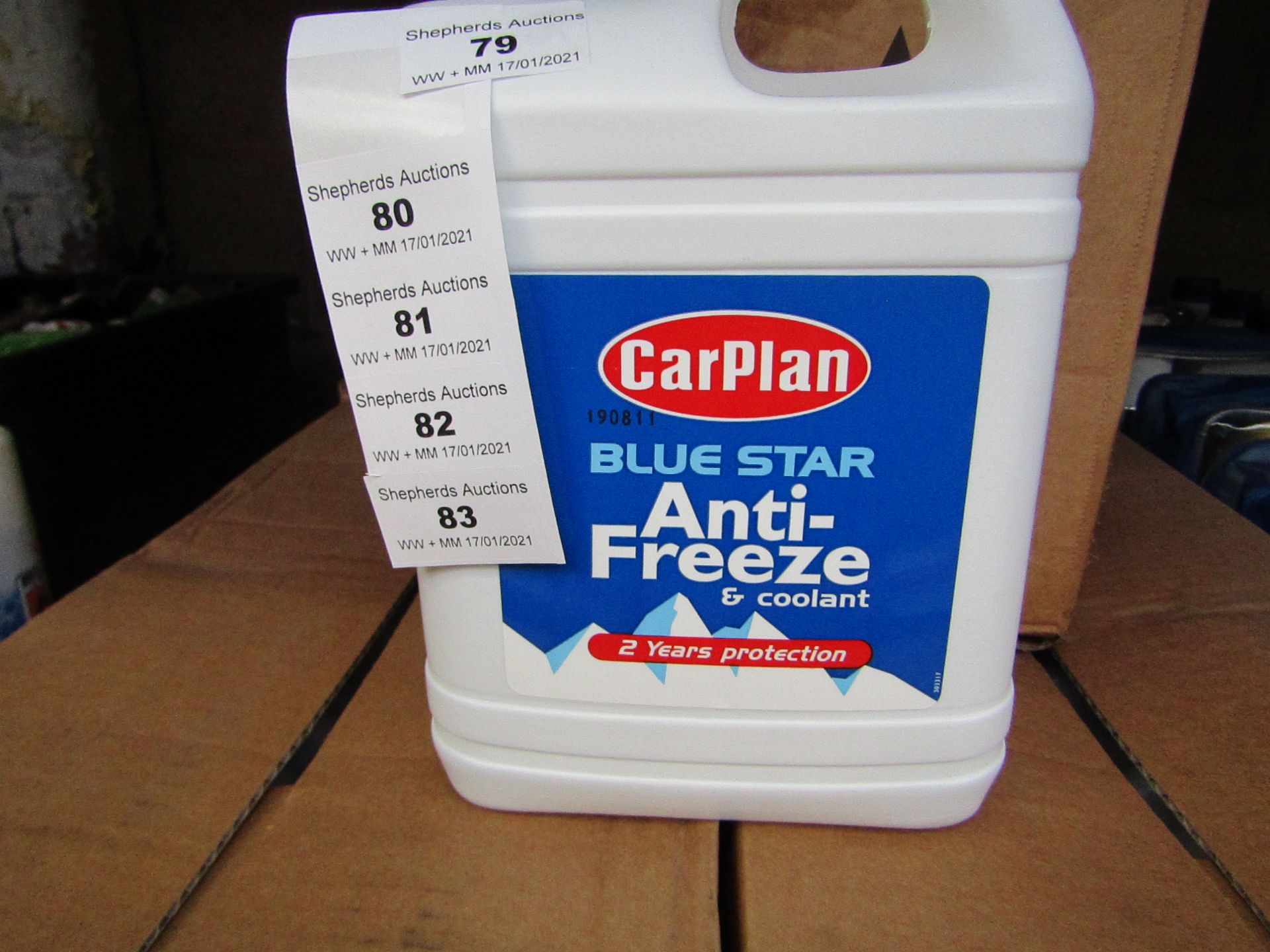 6x Carplan - Blue Star Anti-Freeze & Coolant - 2 Litres - Unused & Boxed.