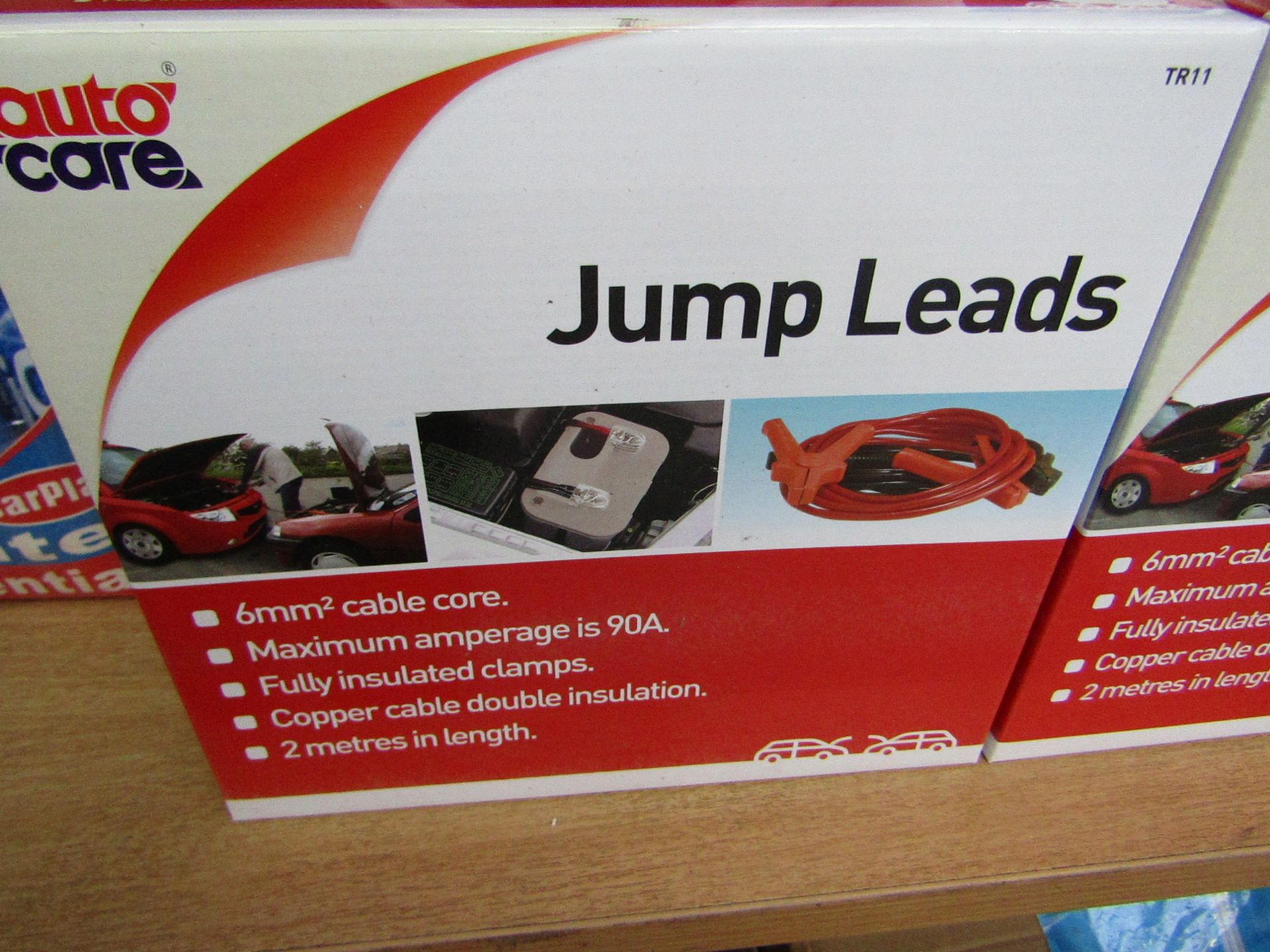 AutoCare - Jump Leads - Maximum Amperage is 90A - Cable Length 2 Metres - Unused & Boxed.