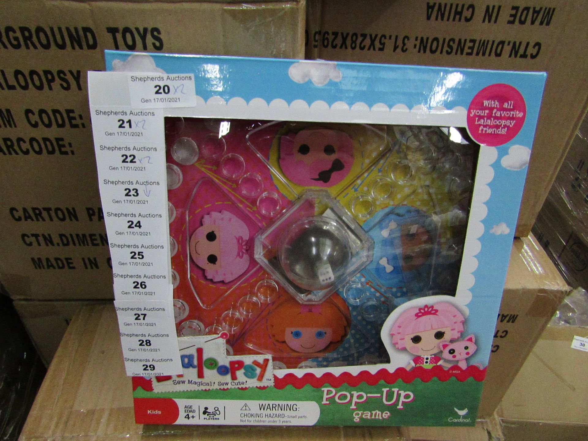 2x Lalaloopsy - Pop up Games - New & Packaged.