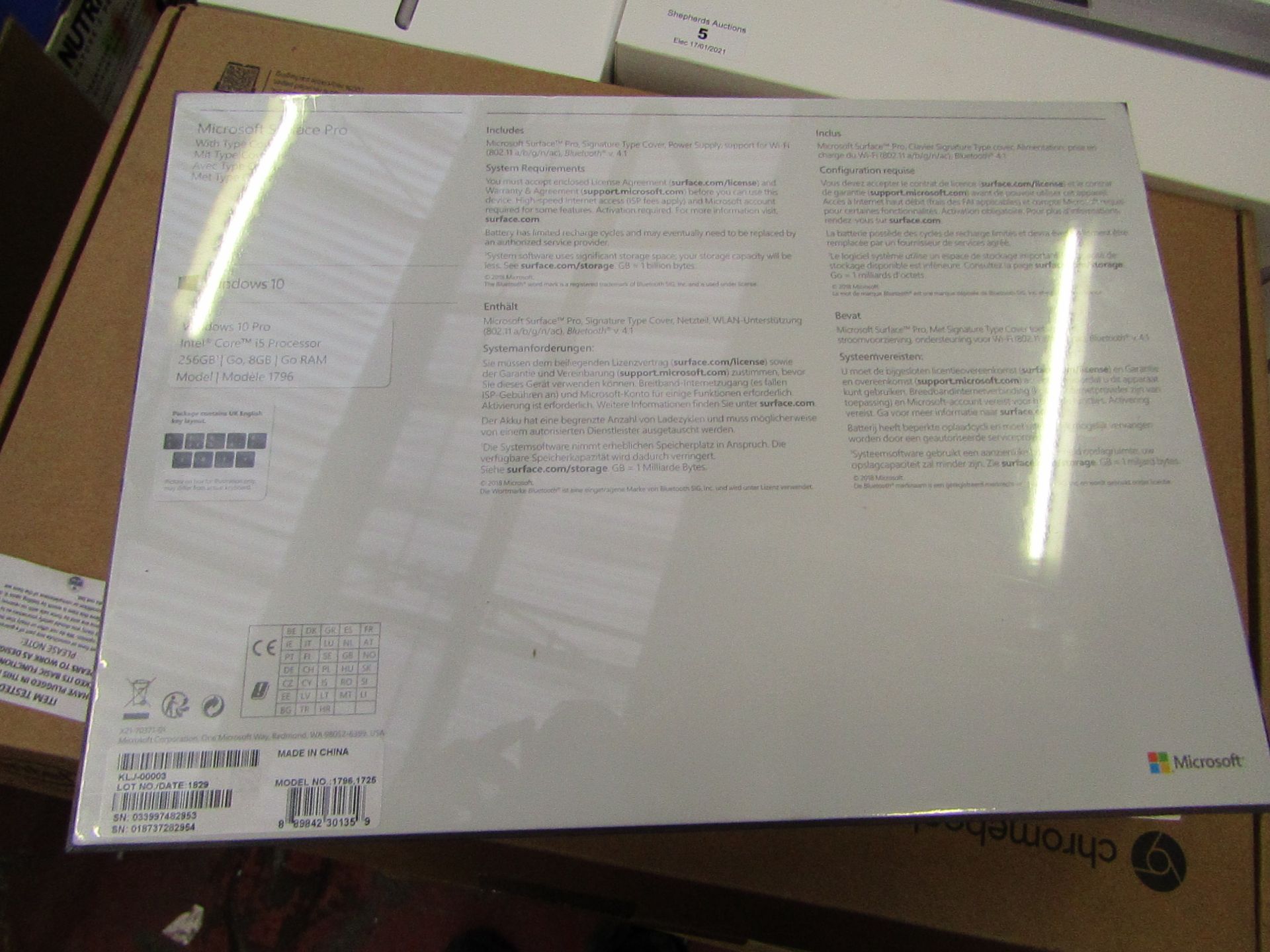 Microsoft Surface Pro 31.2 cm (12.3"), brand new, boxed and still factory sealed. RRP £1299.99 | - Image 2 of 2