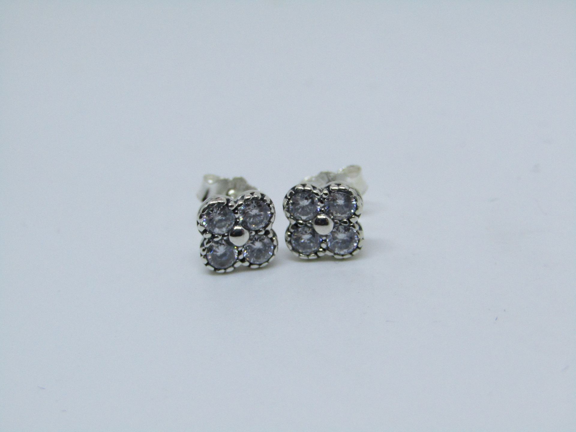 Pandora Earrings, new with presentation bag.