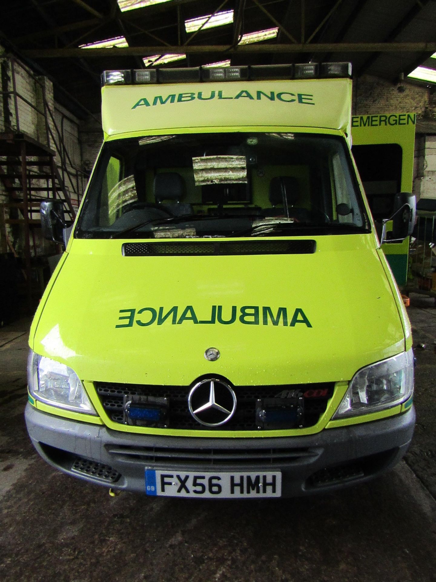 Mercedes Sprinter 416CDI  Ambulance, FX56 HMH, First reg 01 12 2006, Revenue weight 4600 KG Gross,