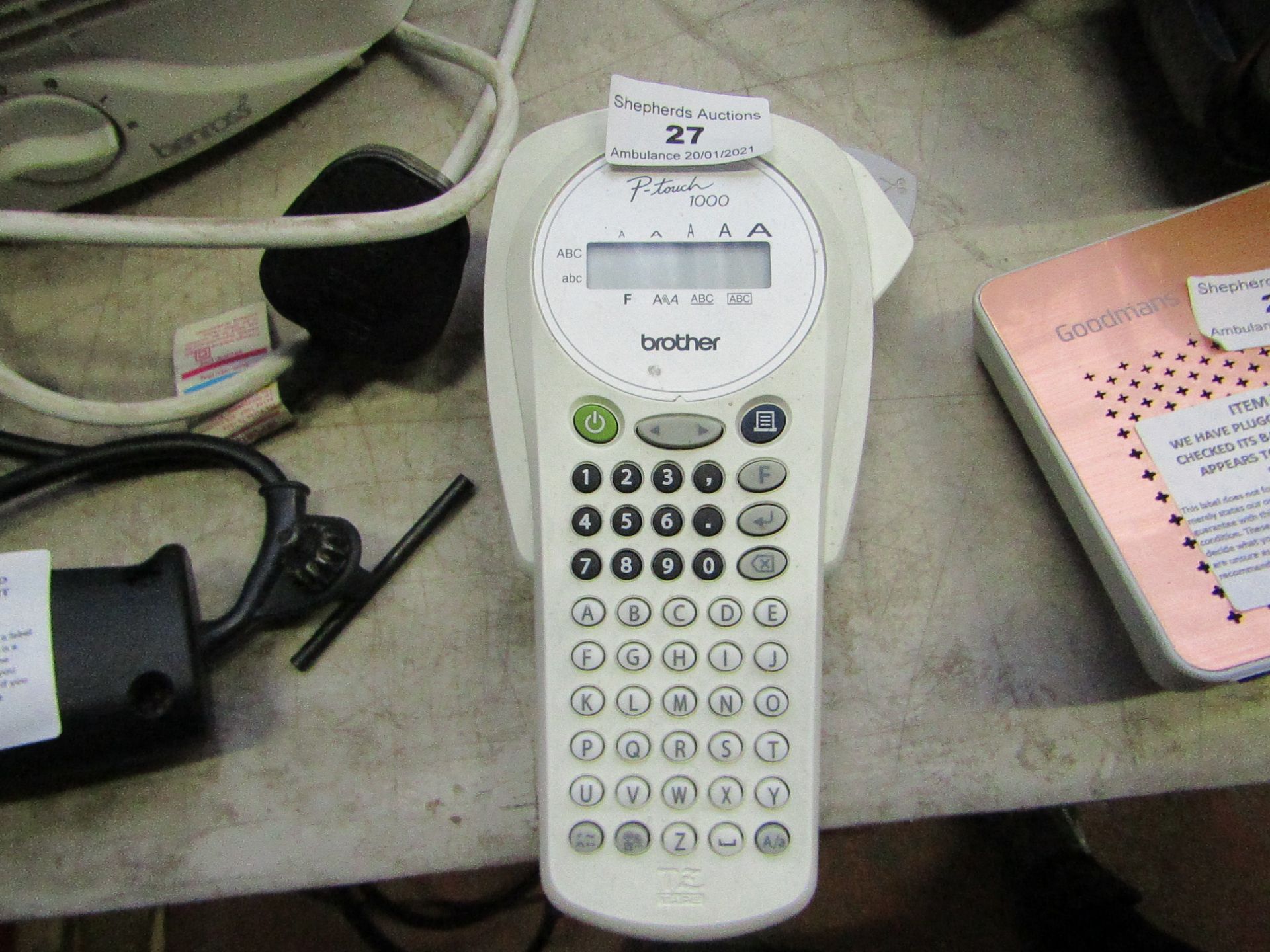 Brother - P-Touch 1000 Label Maker - tested working