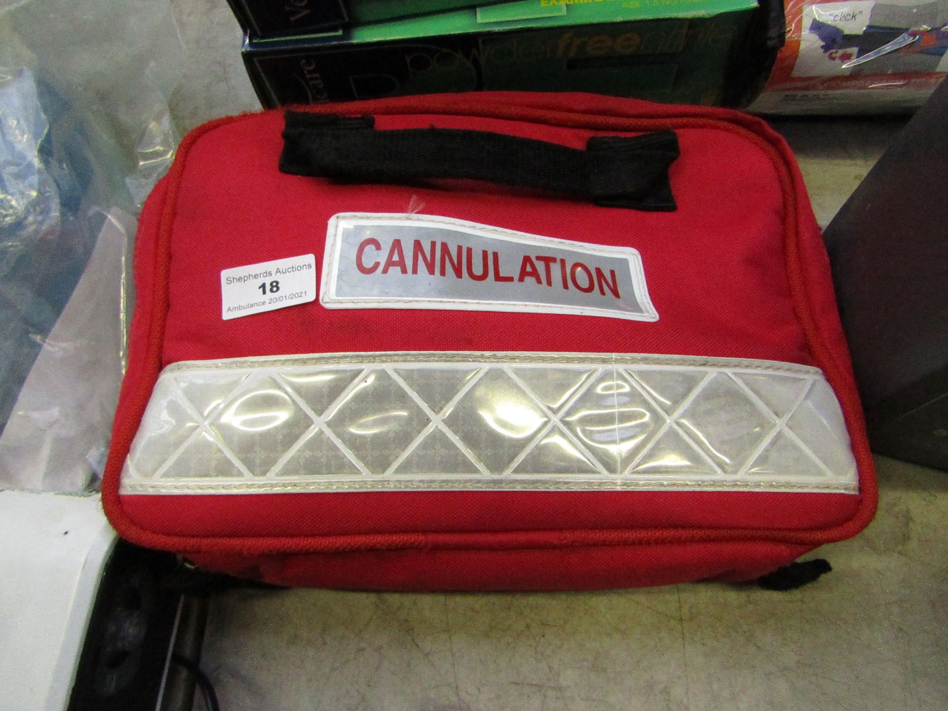 Cannulation Kit - Contains Various Items.