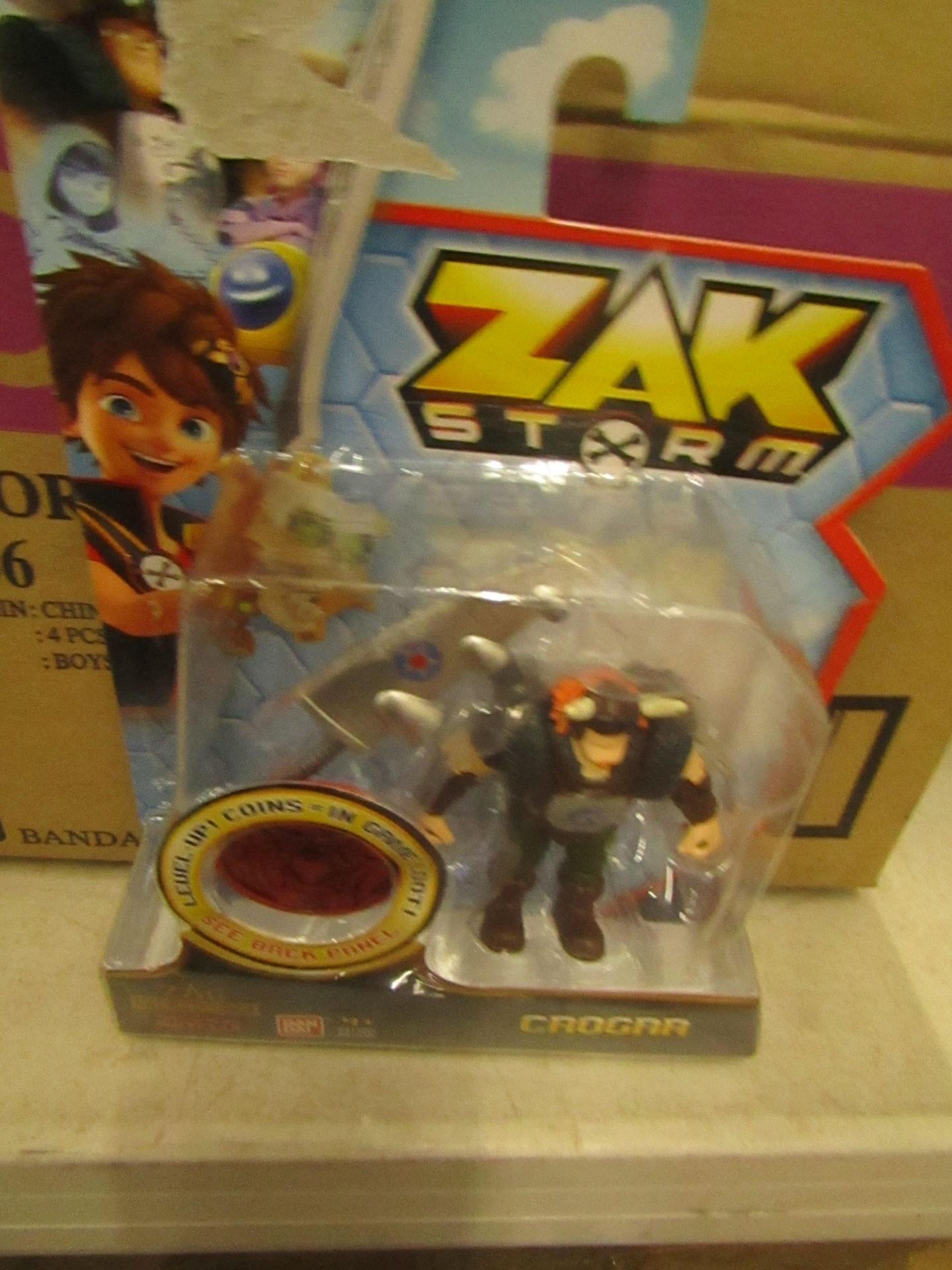 4 x Zak Storm Crogar Figures new & packaged