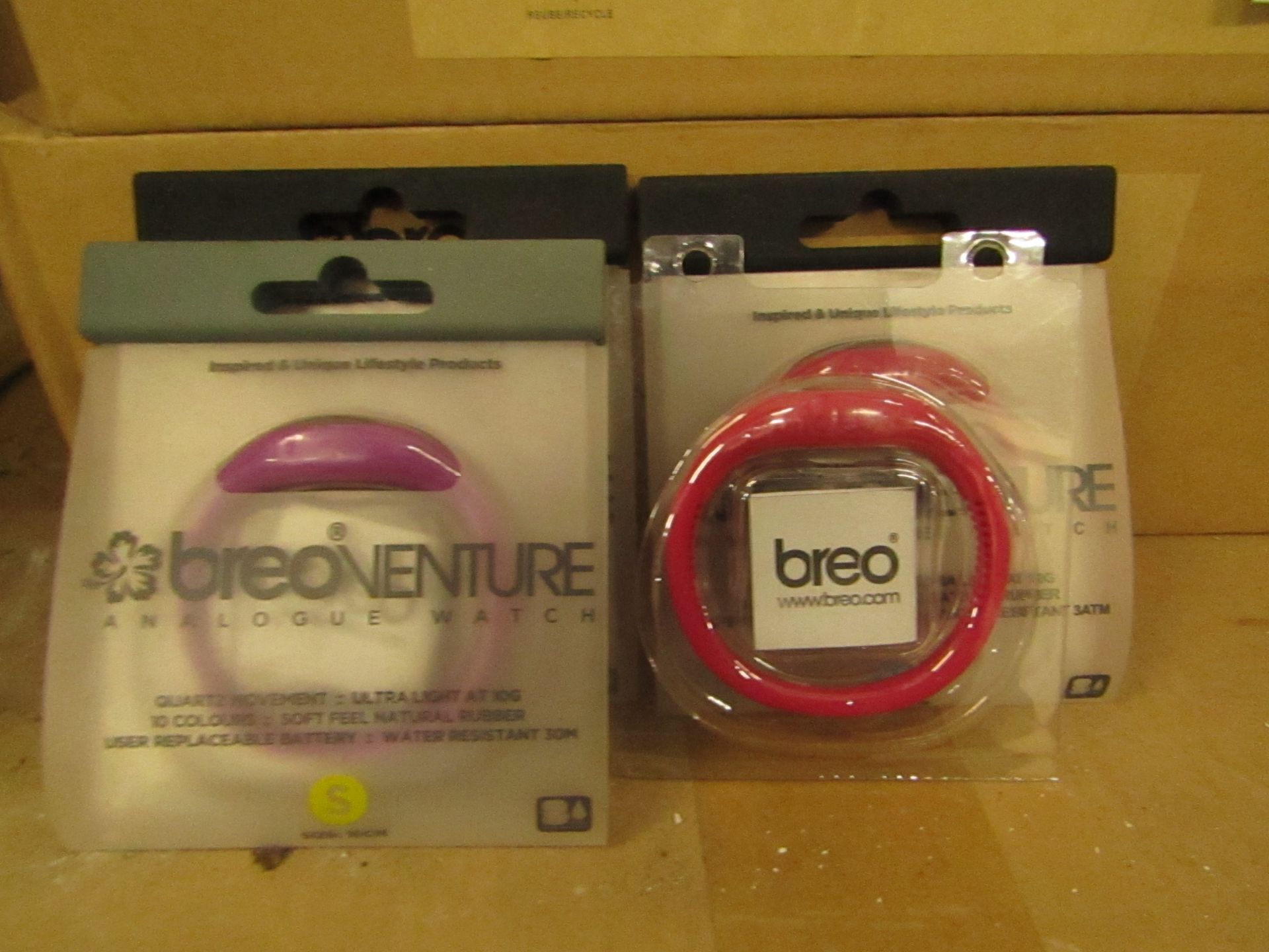 50 x Breo - Venture Red Quartz Movement Analogue Watches - unused & packaged