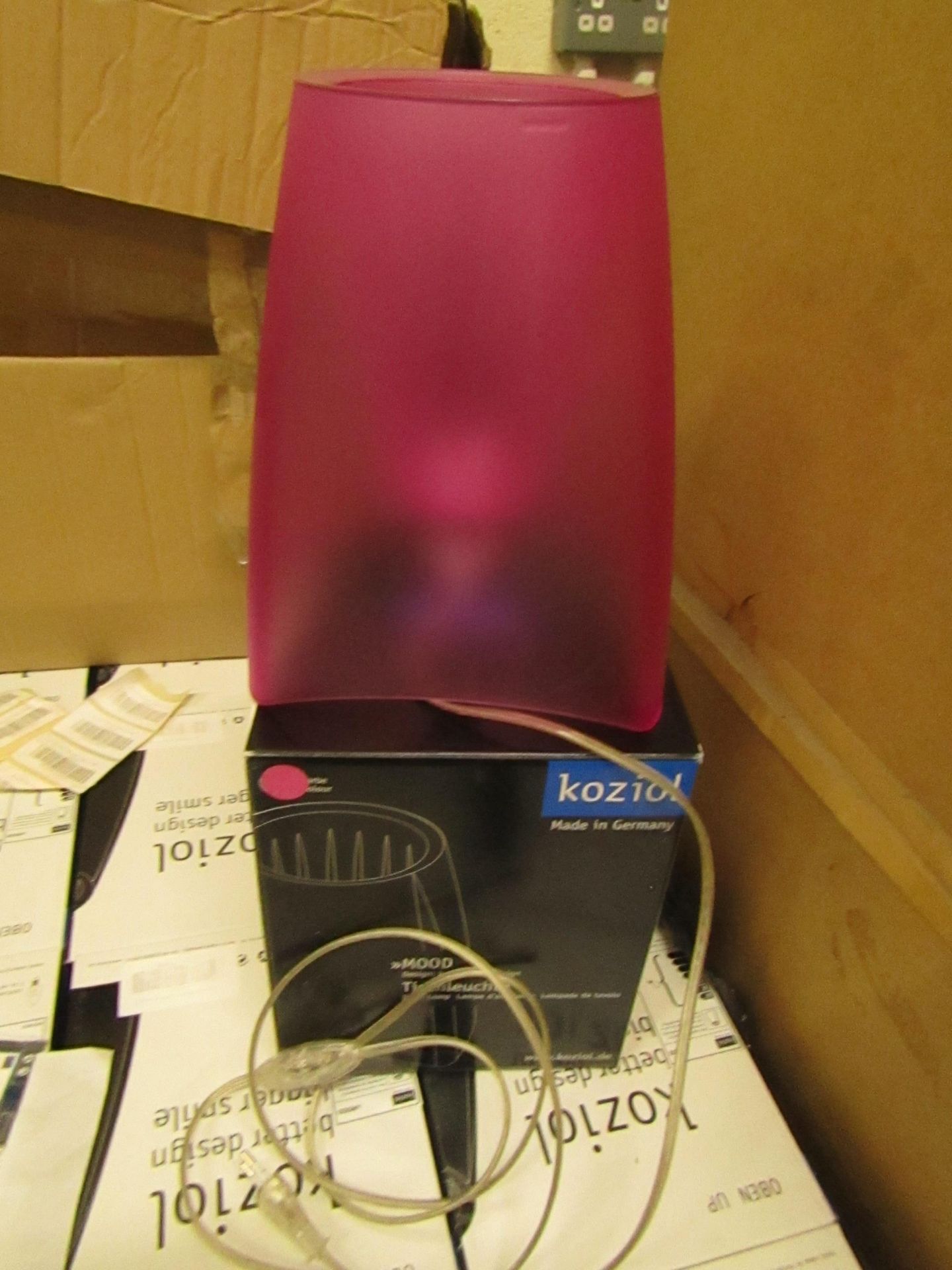 Koziol - Pink Table Lamp (EU Plug) - Unused & Boxed.