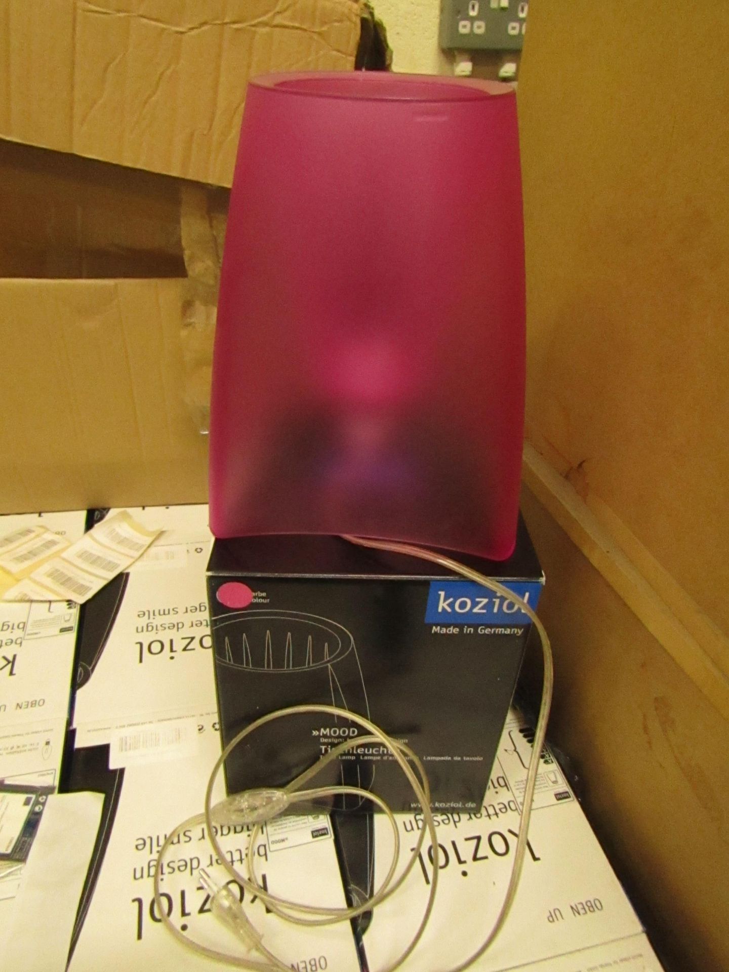 Koziol - Pink Table Lamp (EU Plug) - Unused & Boxed.