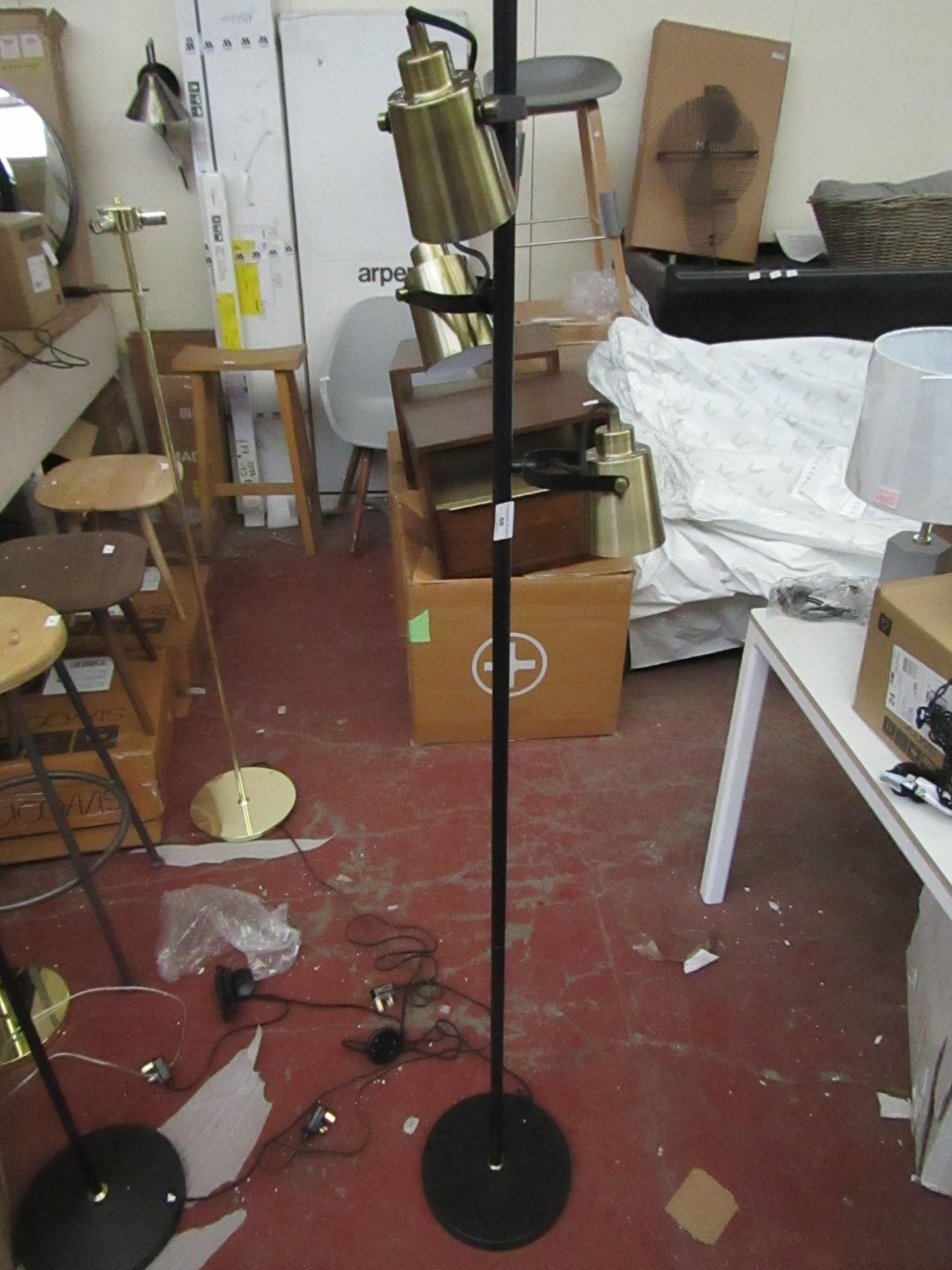 | 1X | MADE.COM SEPPO FLOOR LAMP | NO MAJOR DAMAGE, UNTESTED AND BOXED | RRP £119 |