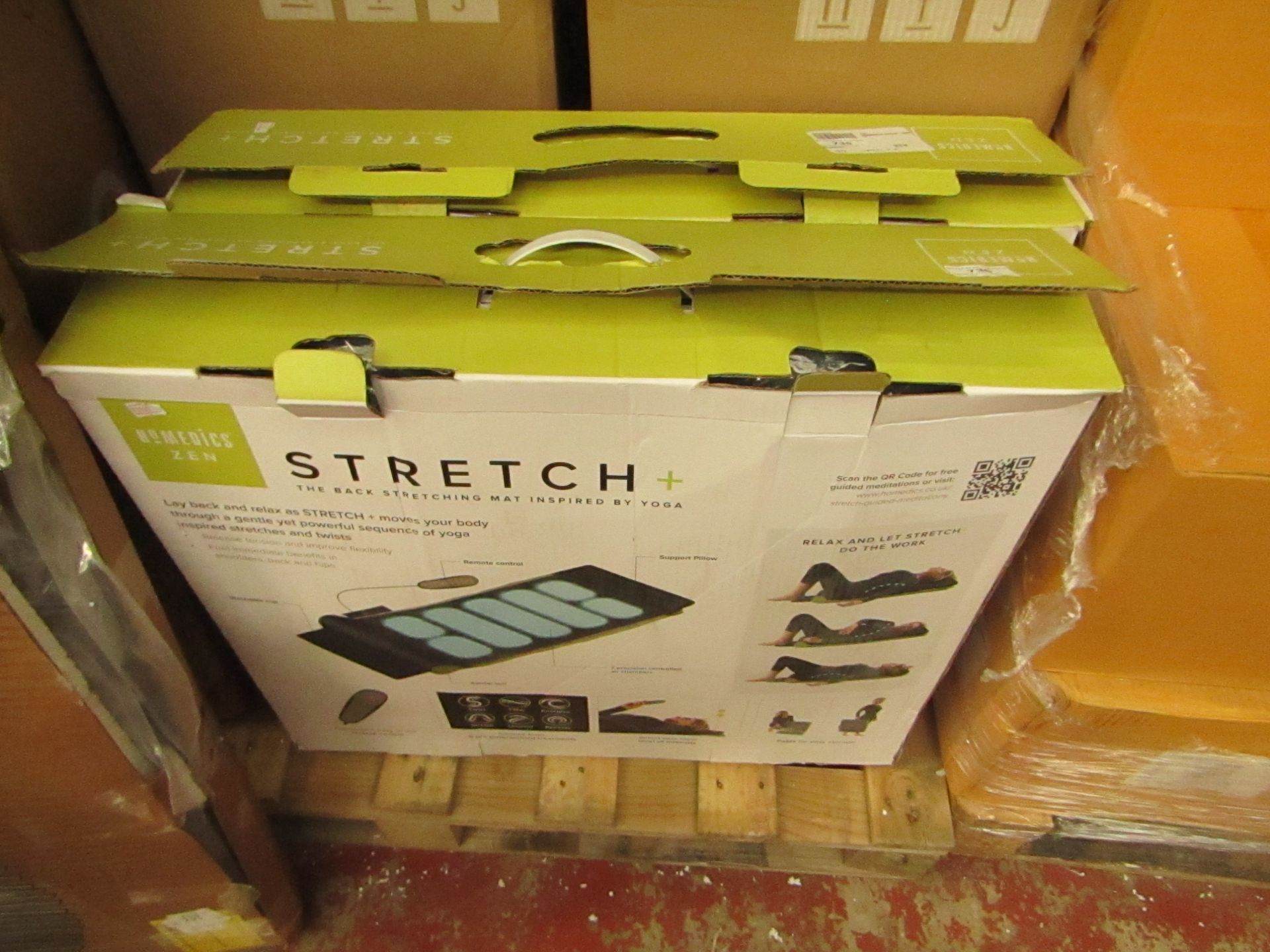 Stretch Plus stretching mat, unchecked and boxed.