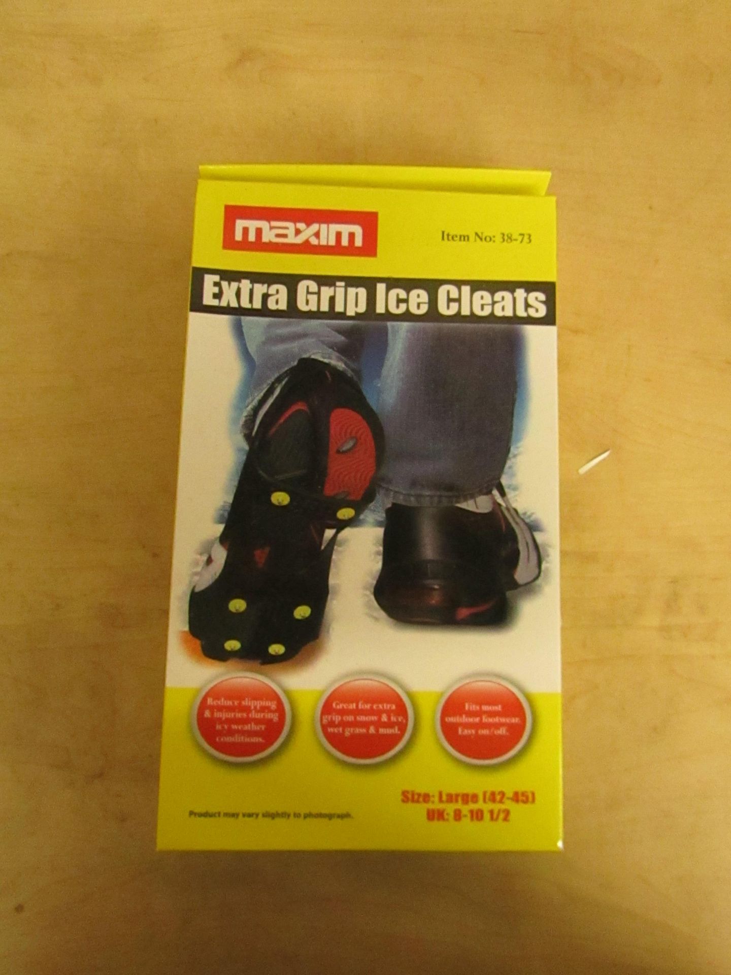 6 x Sets Maxim Ice grips Cleats,  new (packaging may be a little crushed)