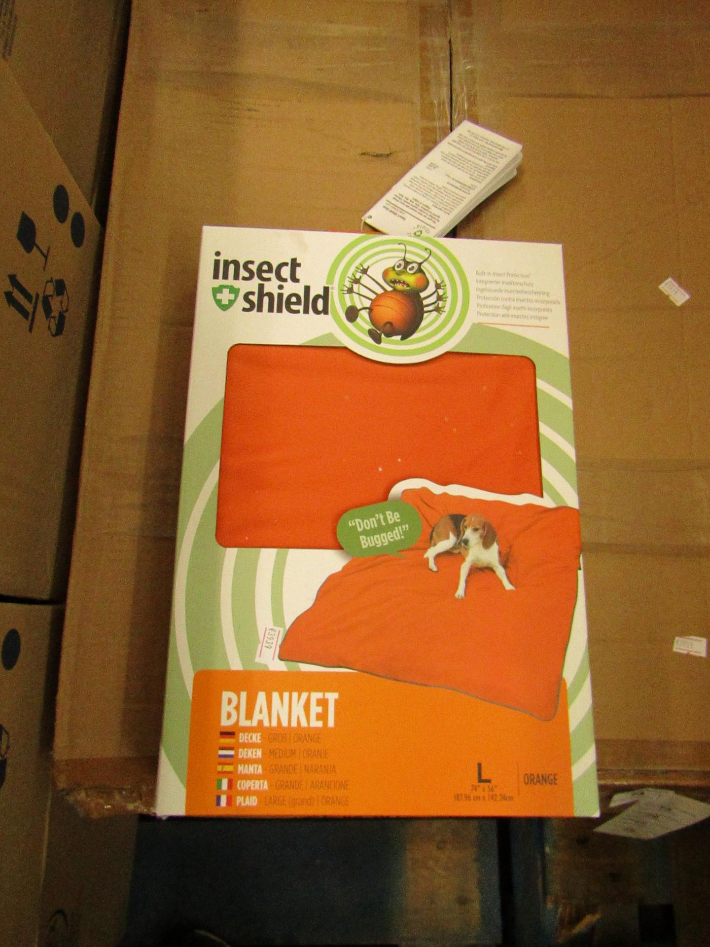 1 x Insect Shield Outdorr Protection Blanket size L 74" x 56" RRP £29.99 new & packaged