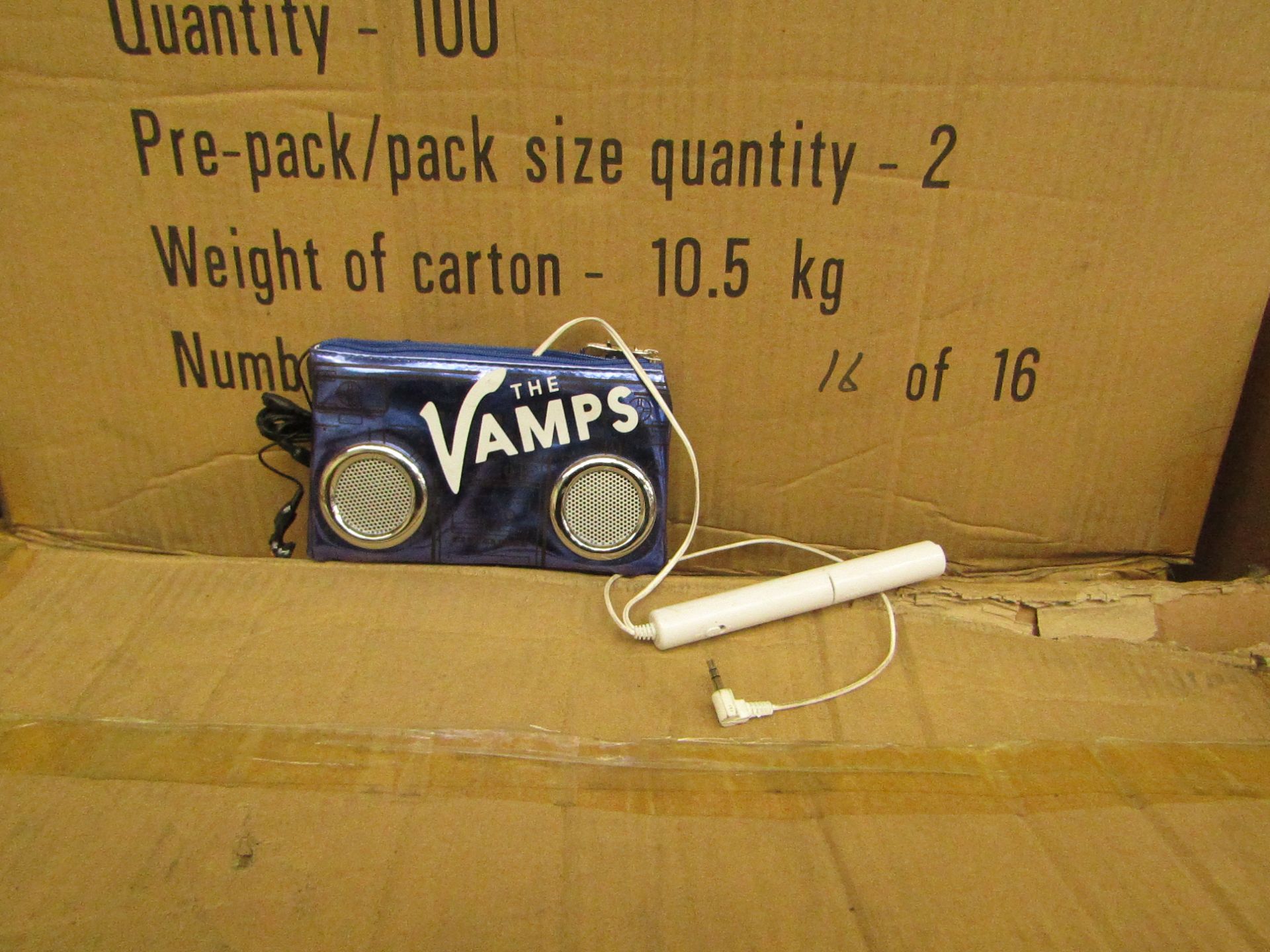 6 x The Vamps Speaker Purses new & packaged