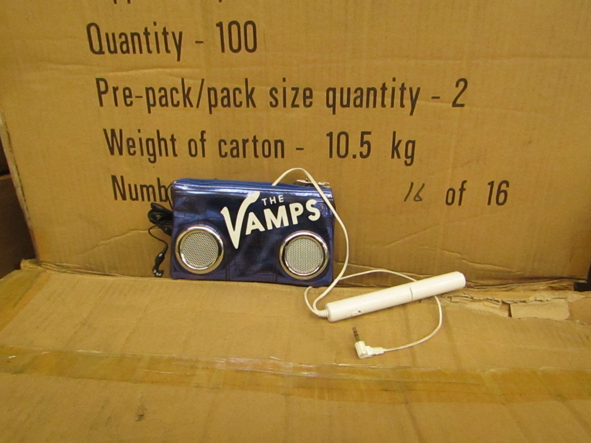 6 x The Vamps Speaker Purses new & packaged