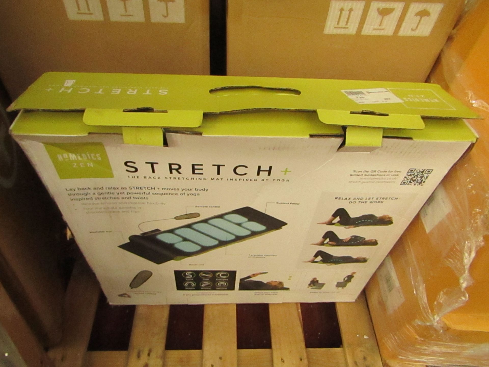 Stretch Plus stretching mat, unchecked and boxed.