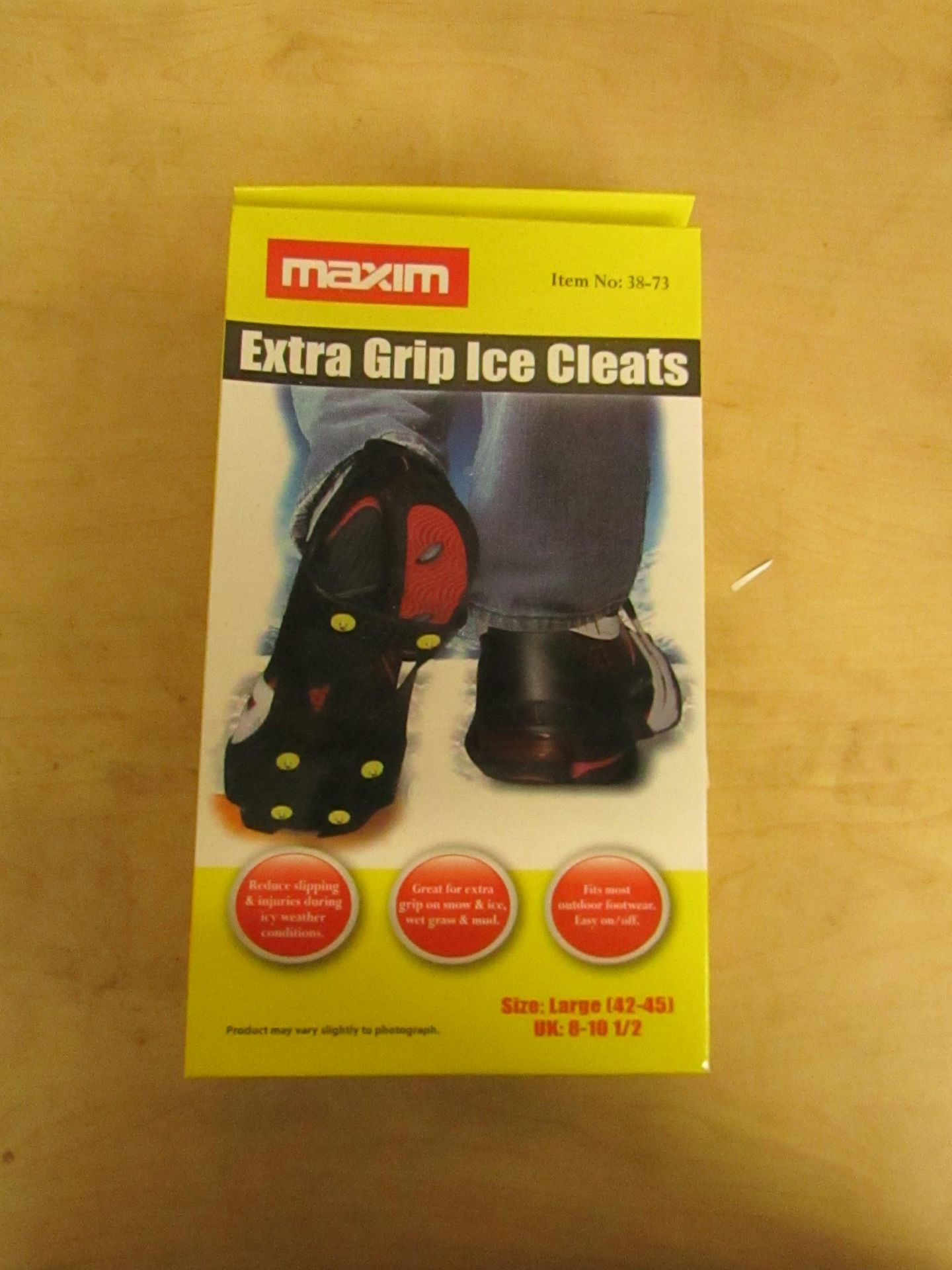 6 x Sets Maxim Ice grips Cleats,  new (packaging may be a little crushed)