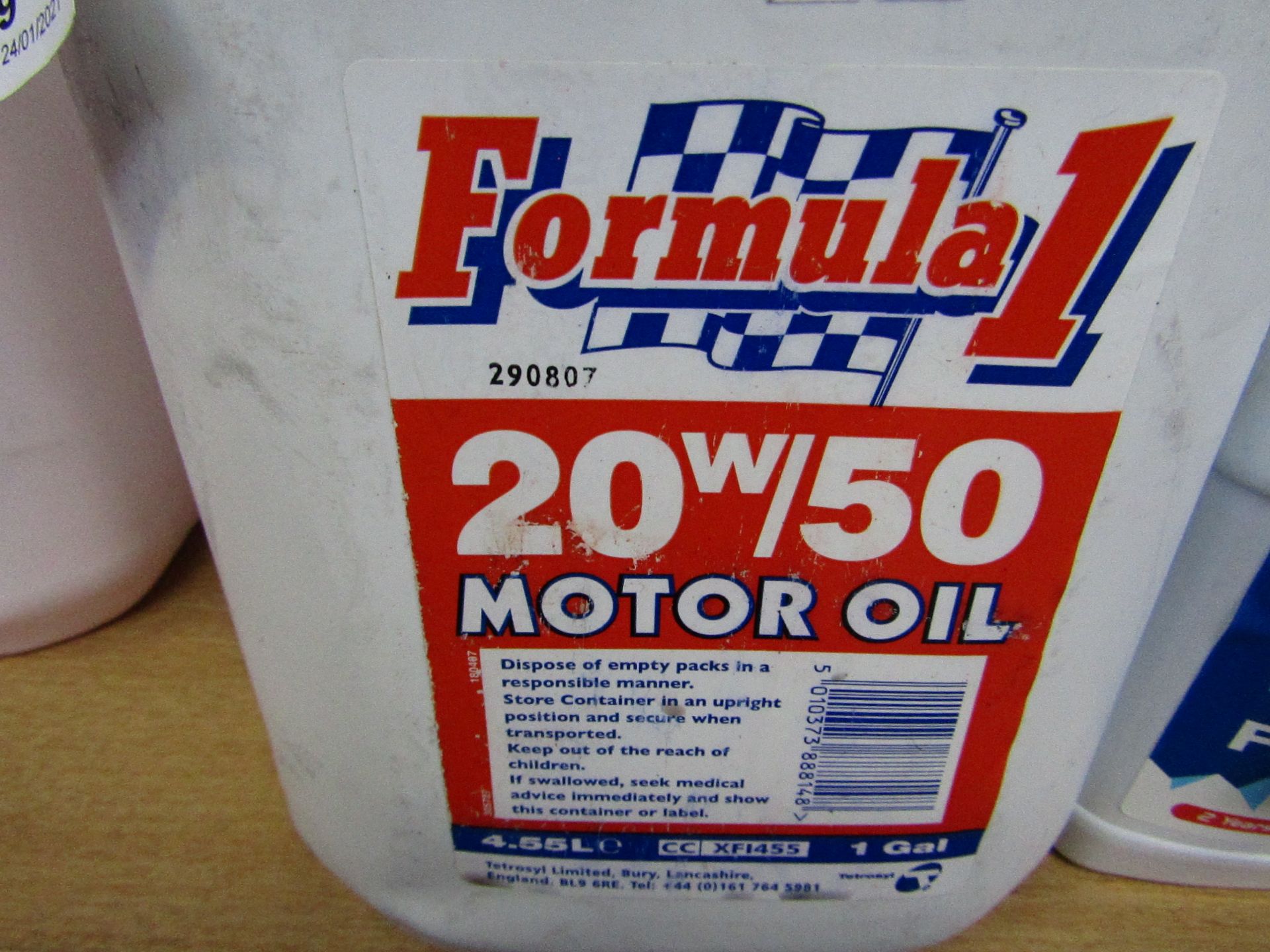 1x Formula1 - 20w/50 Motor Oil - 4.55L - Unused.