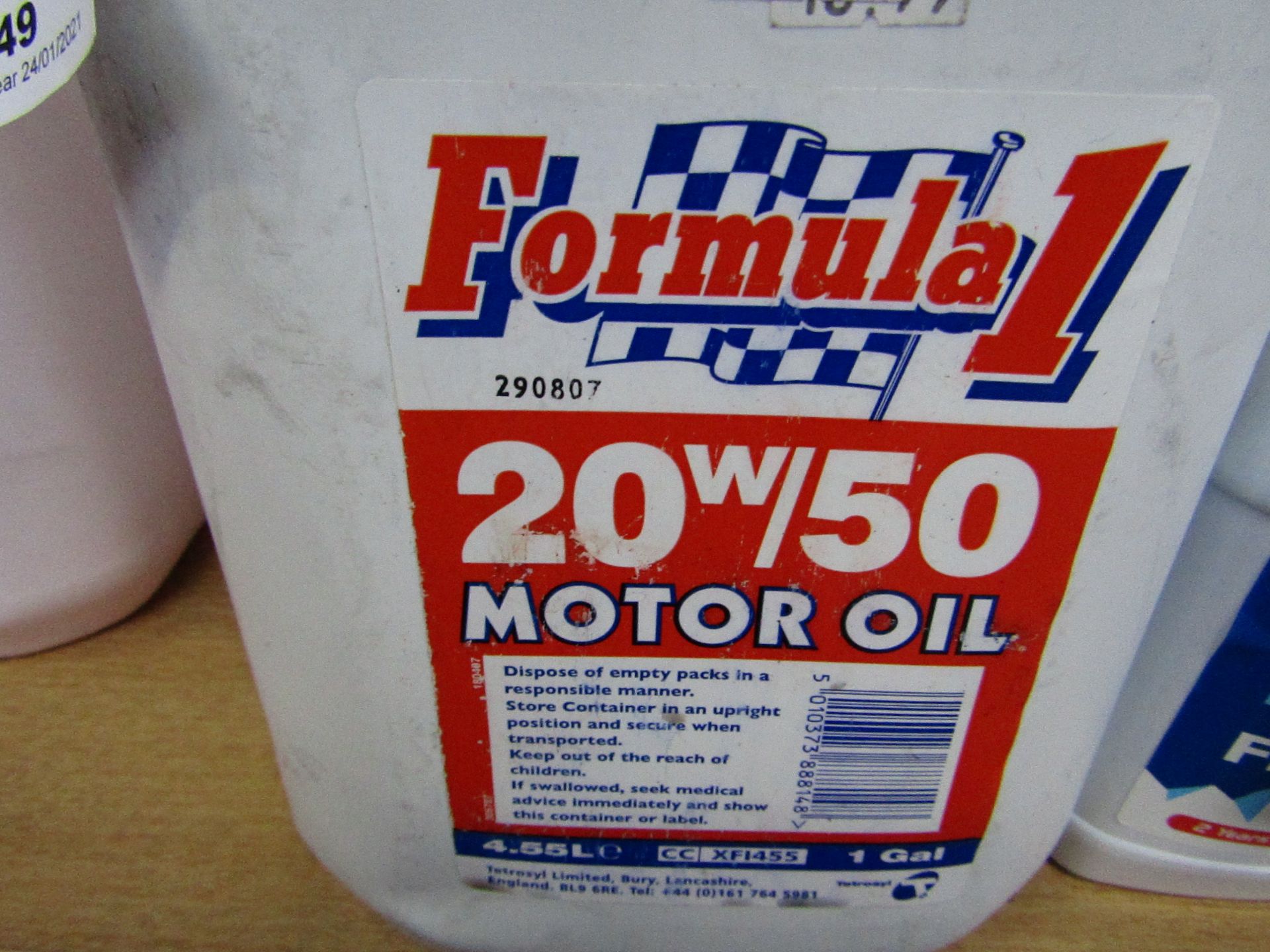 1x Formula1 - 20w/50 Motor Oil - 4.55L - Unused.