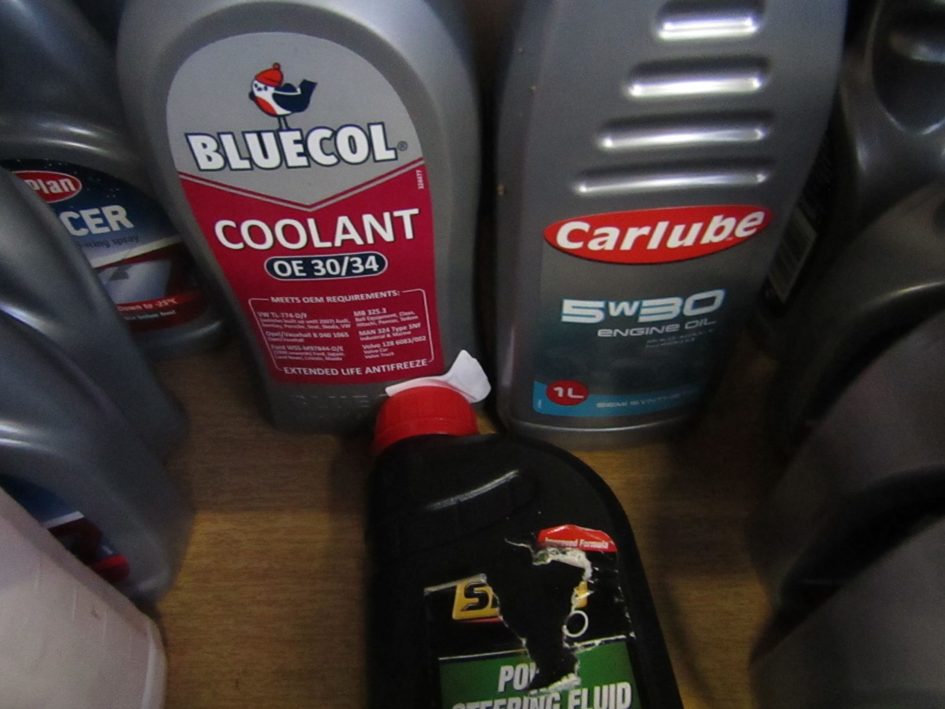 1x Bluecol - Coolant OE 30/34 - 1 Litre - Unused. 1x Carlube - 5W/30 Engine Oil - 1 Litre -