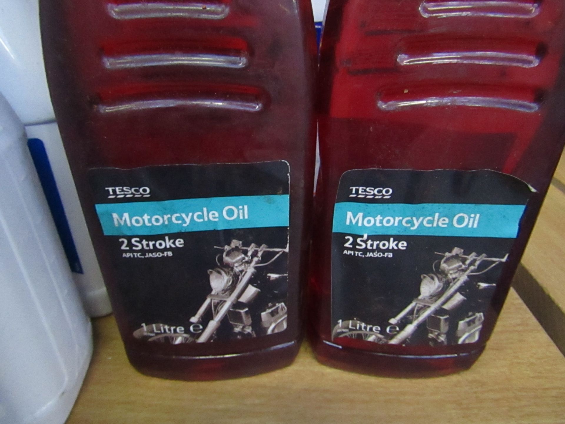 2x Tesco - Motorcycle Oil 2 Stroke - 1 Litres - Unused.