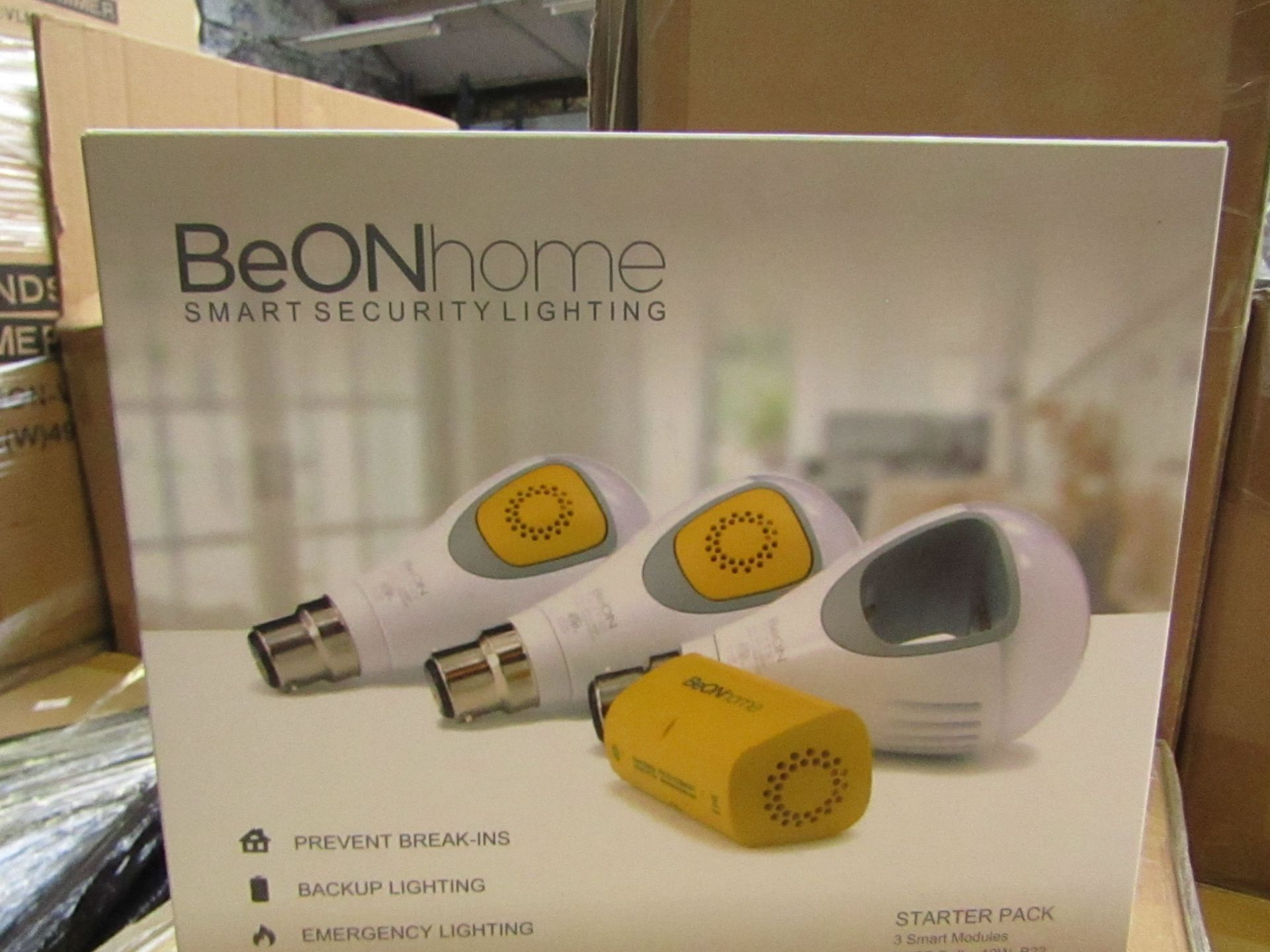 Be Onhome Smarrt Security lighting stater pack, new and boxed