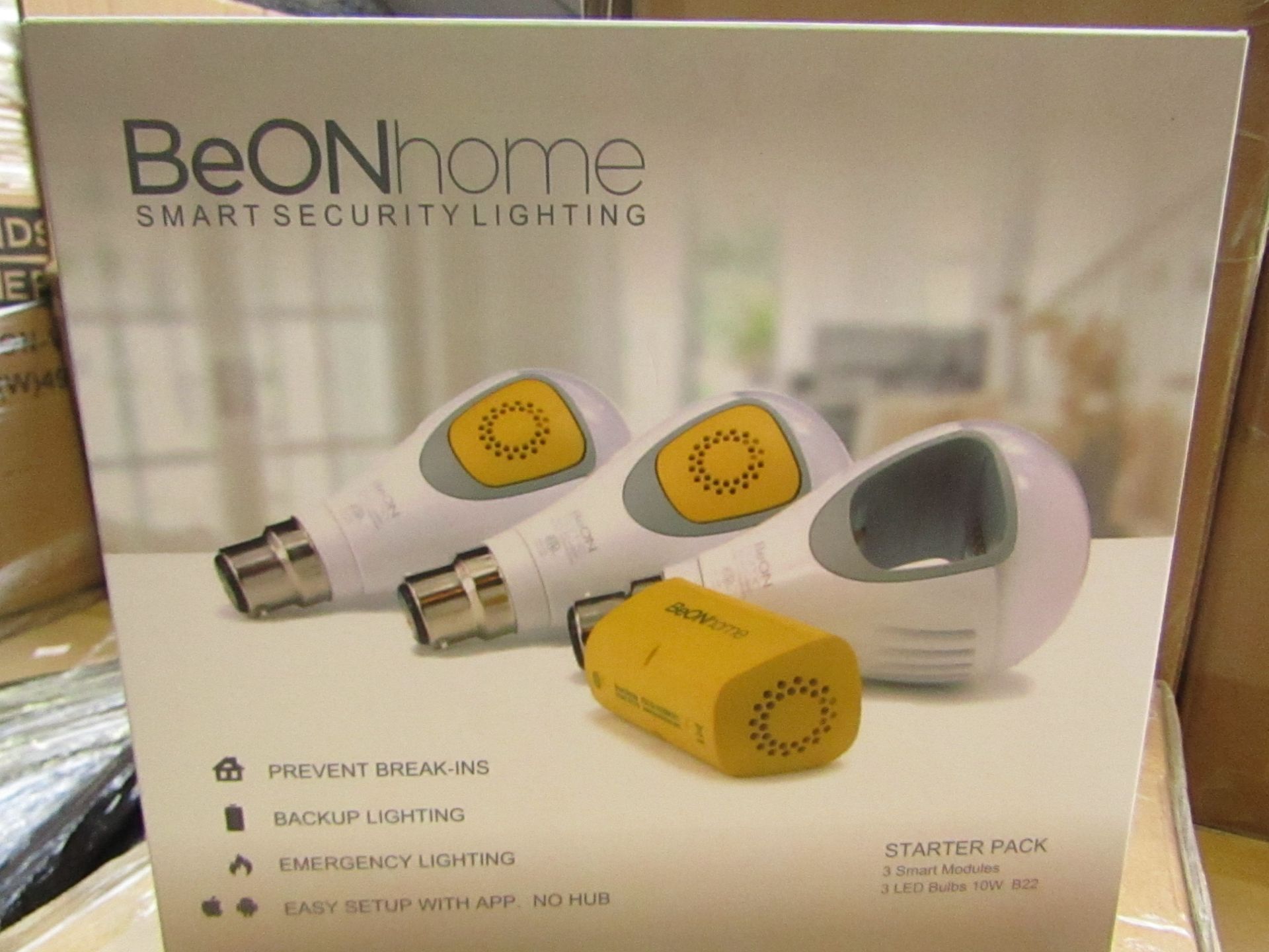 Be Onhome Smarrt Security lighting stater pack, new and boxed