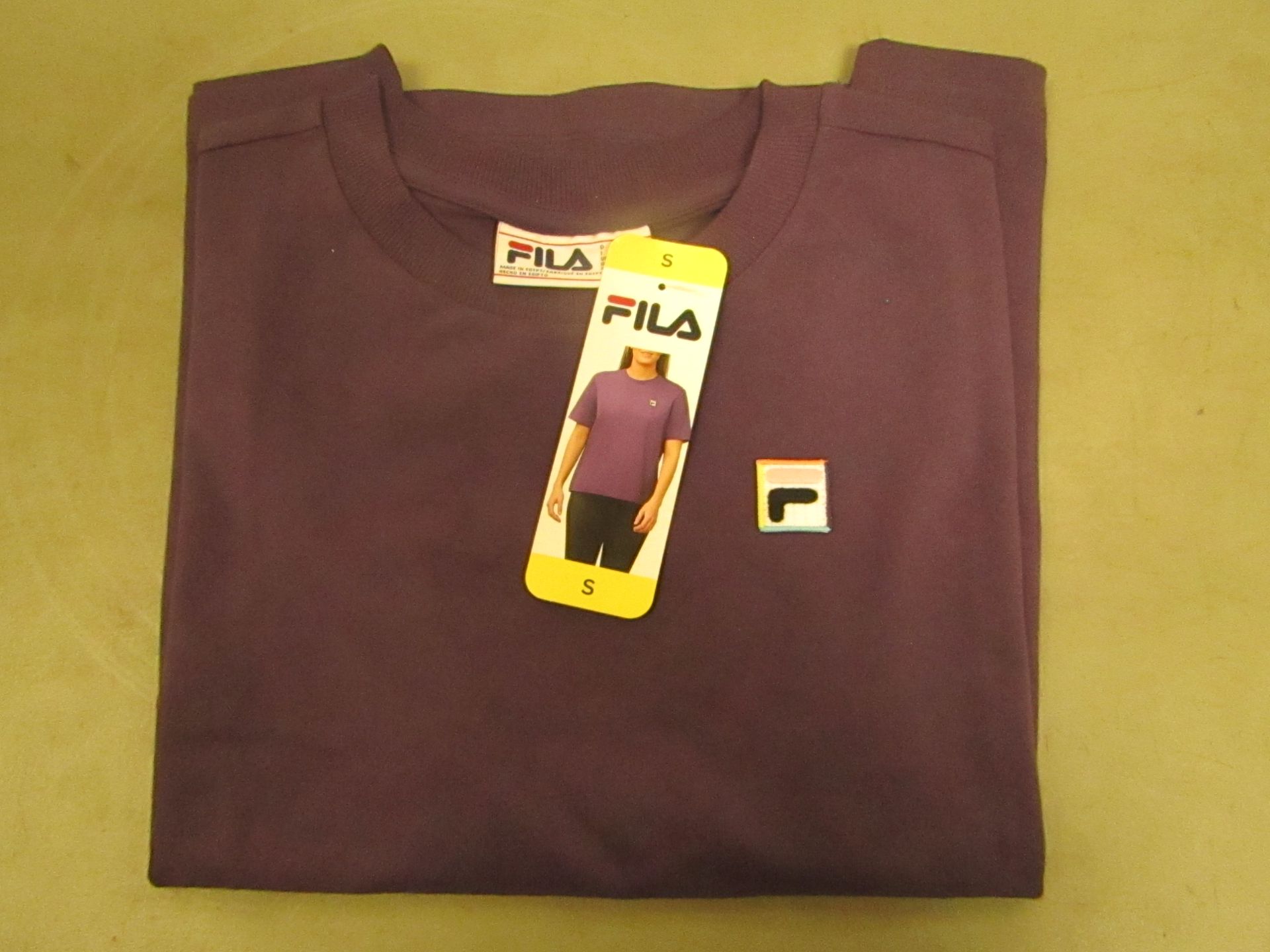 Fila T/Shirt Ladies Size S Gothic Grape Colour New With Tags