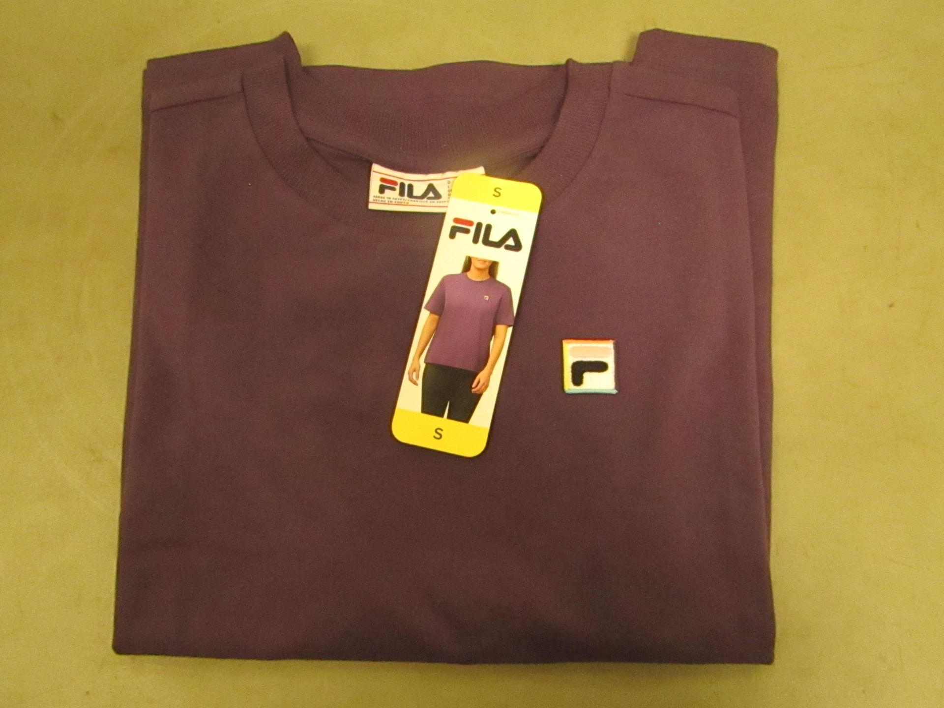 Fila T/Shirt Ladies Size S Gothic Grape Colour New With Tags