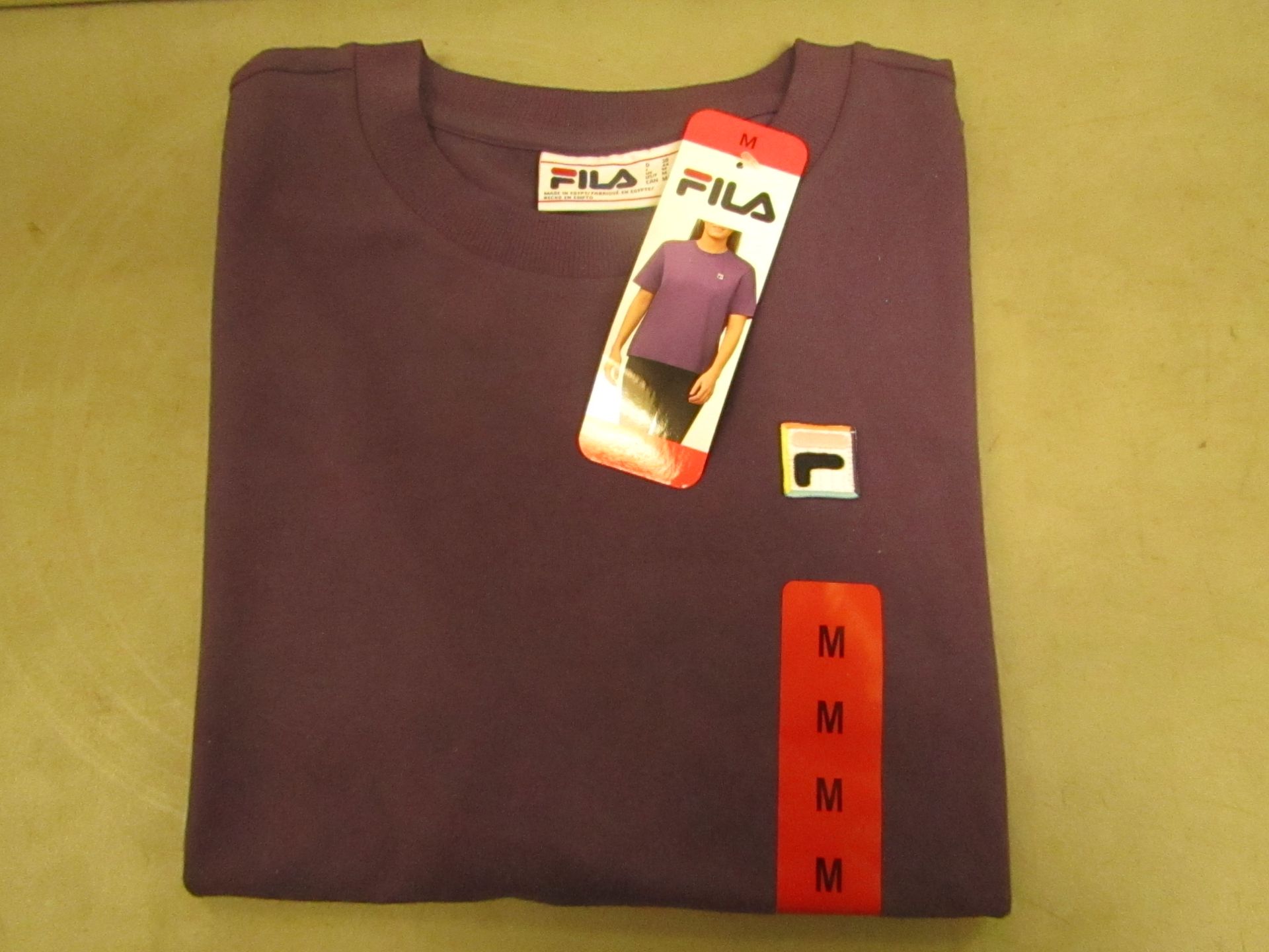 Fila T/Shirt Ladies Size M Gothic Grape Colour New With Tags