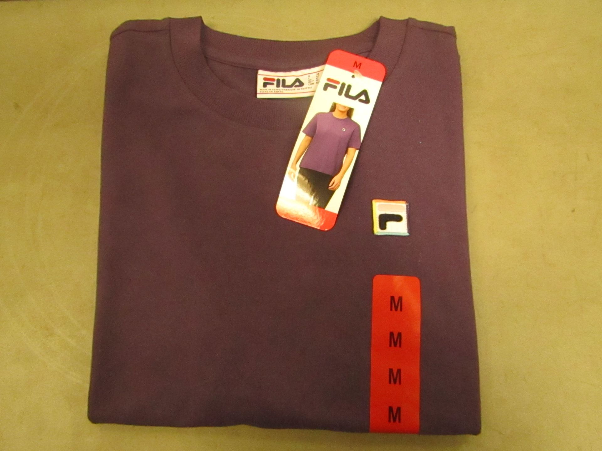 Fila T/Shirt Ladies Size M Gothic Grape Colour New With Tags