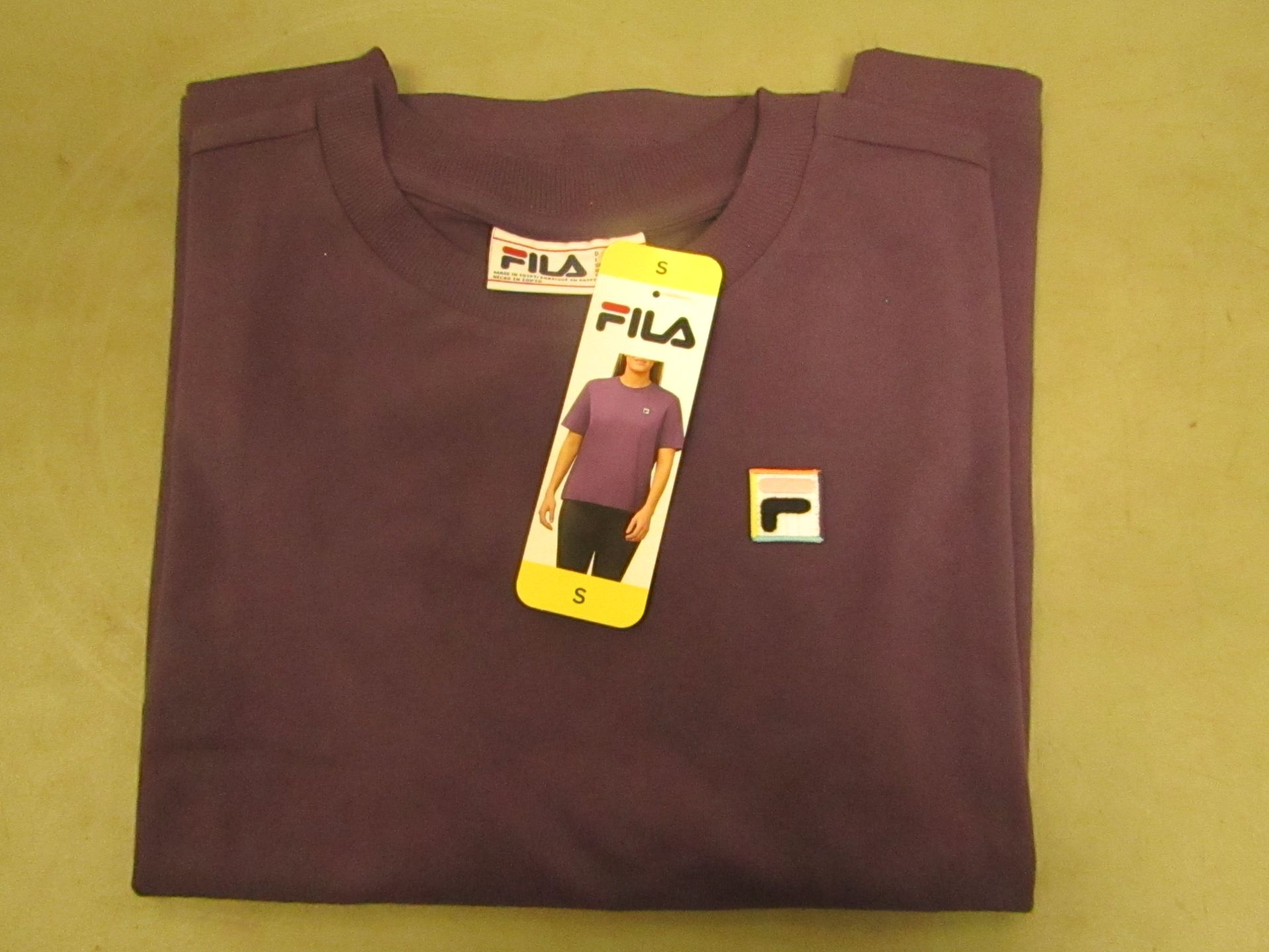 Fila T/Shirt Ladies Size S Gothic Grape Colour New With Tags