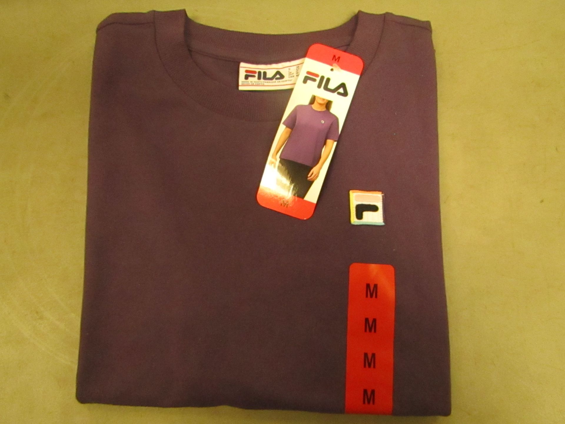 Fila T/Shirt Ladies Size M Gothic Grape Colour New With Tags