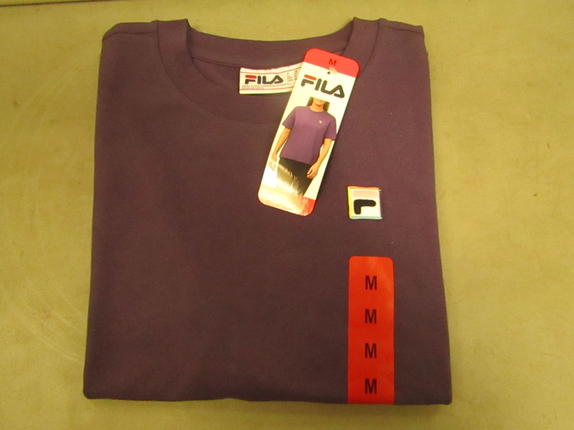 Fila T/Shirt Ladies Size M Gothic Grape Colour New With Tags