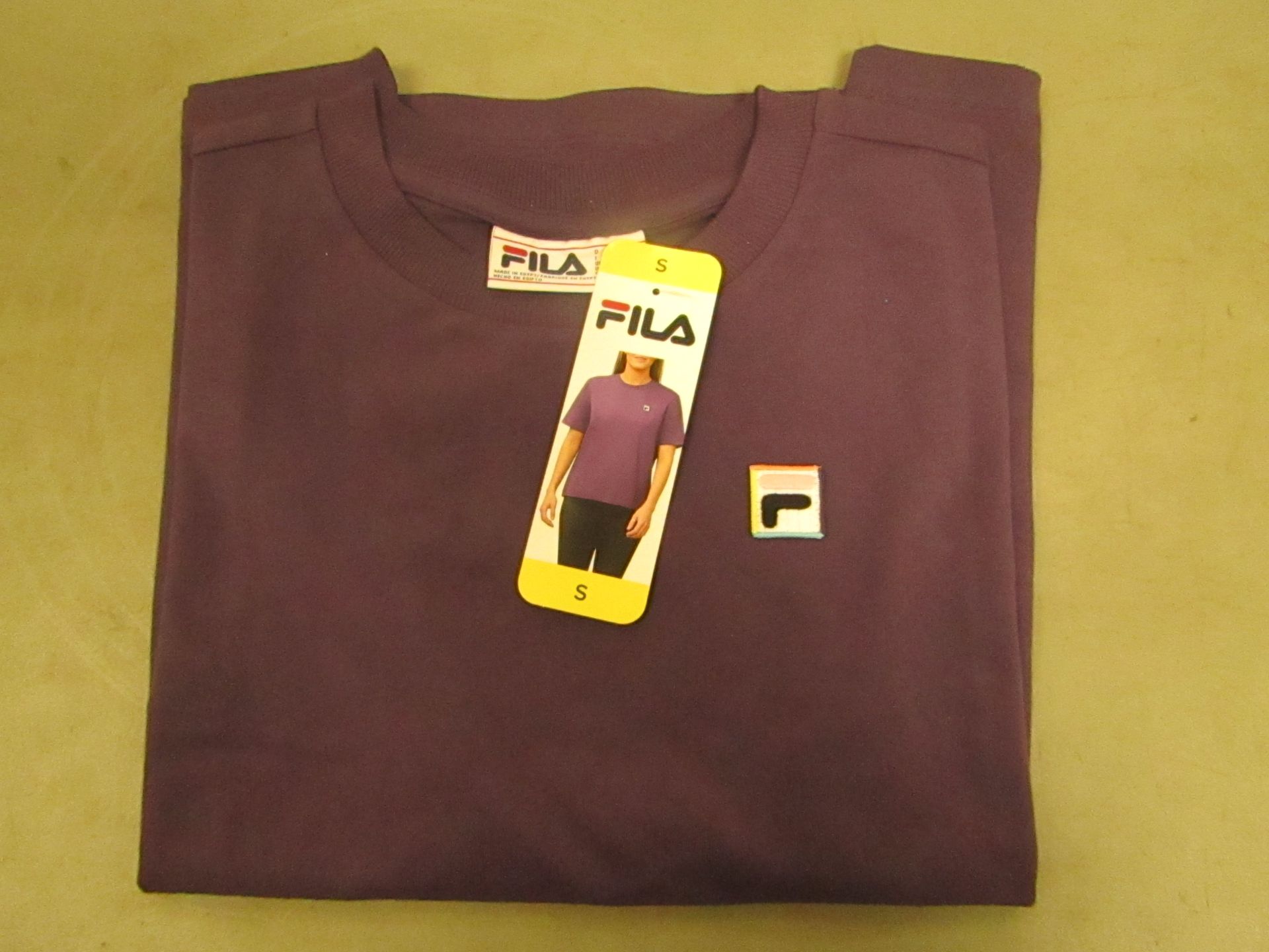 Fila T/Shirt Ladies Size S Gothic Grape Colour New With Tags