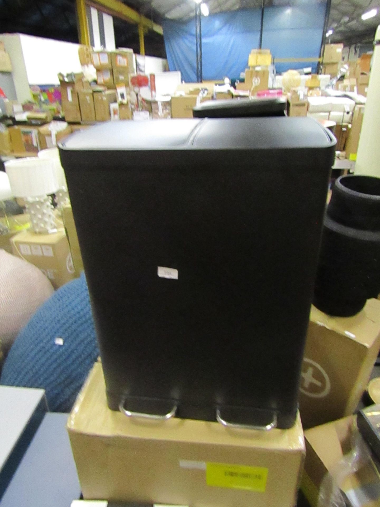 | 1X | MADE.COM COLTER 60L 2 COMPARTMENT SOFT CLOSE PEDAL BIN | LOOKS UNUSED (NO GUARANTEE) AND