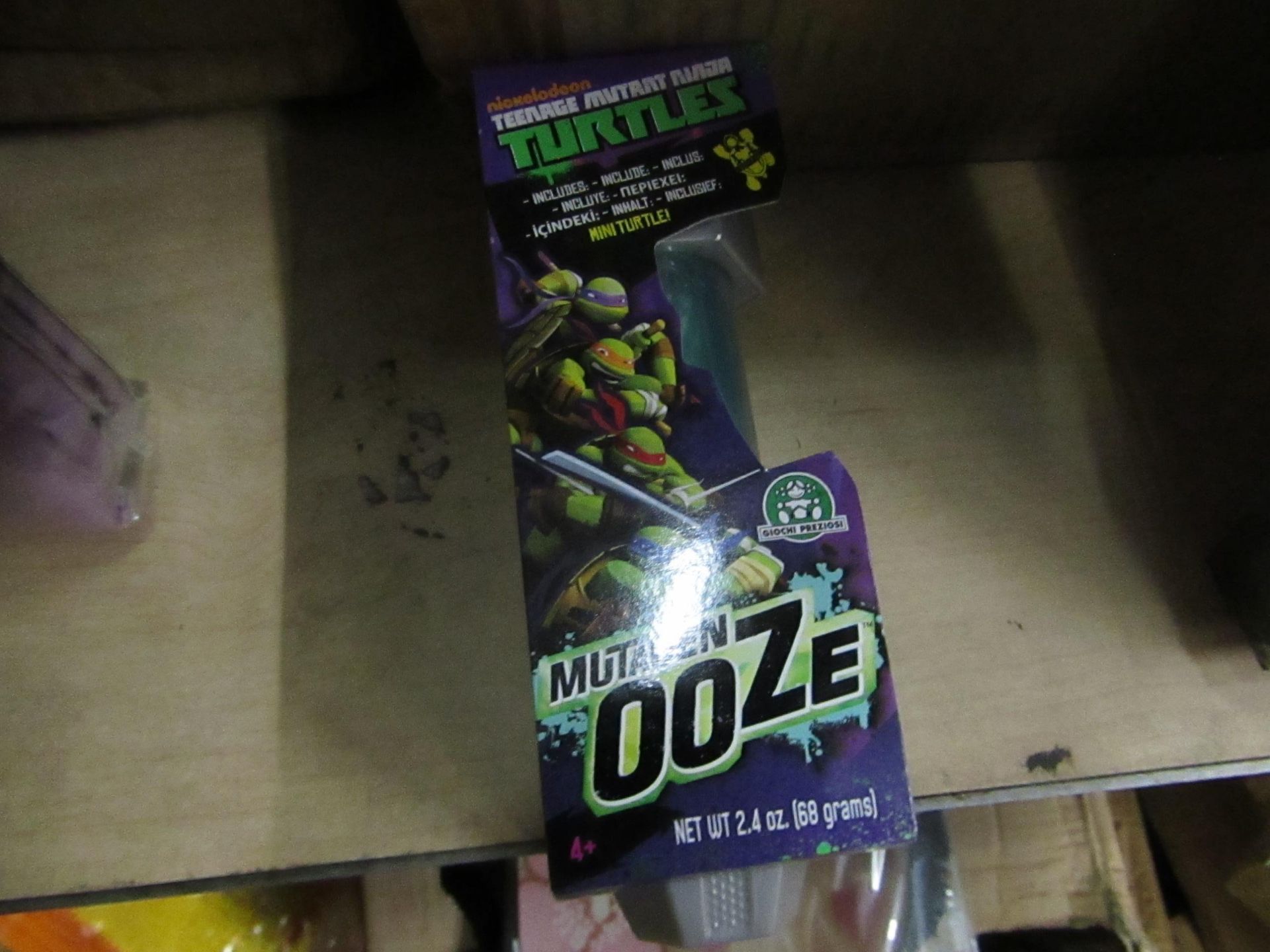 4x Teenage Mutant Ninja Turtle - OOZE Canister - New & Packaged.