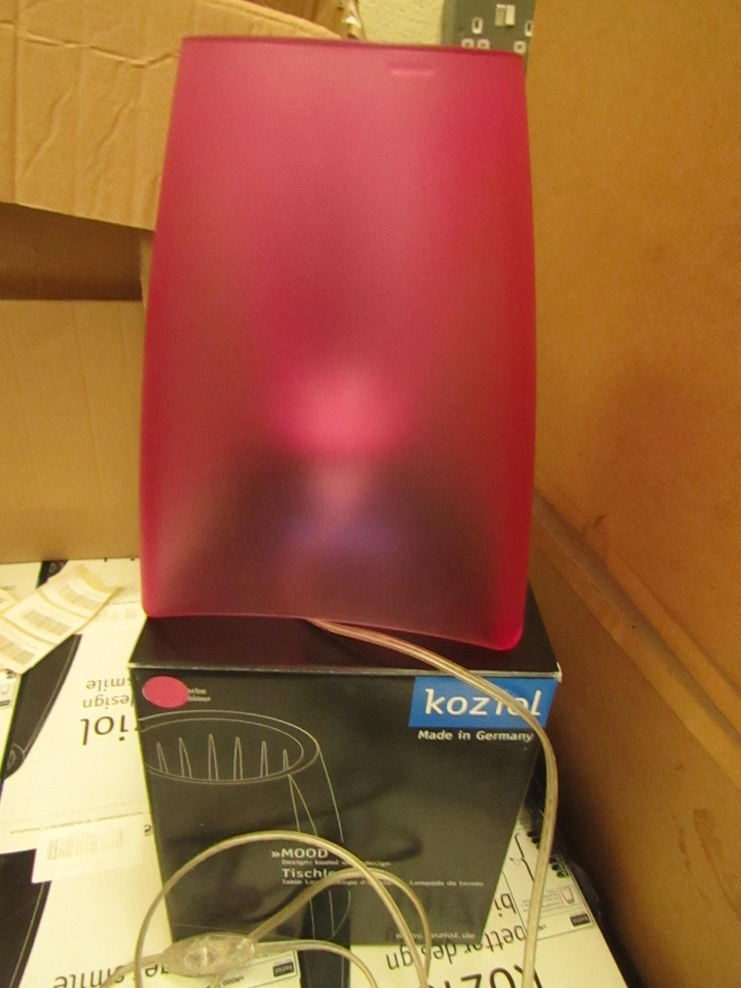 Koziol Mood table lamp, unused and boxed. EU plug