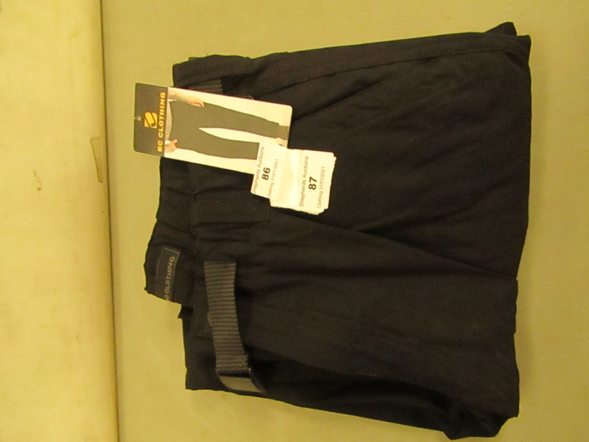 BC Clothing Lined Pants Black Size S/30 New with Tags