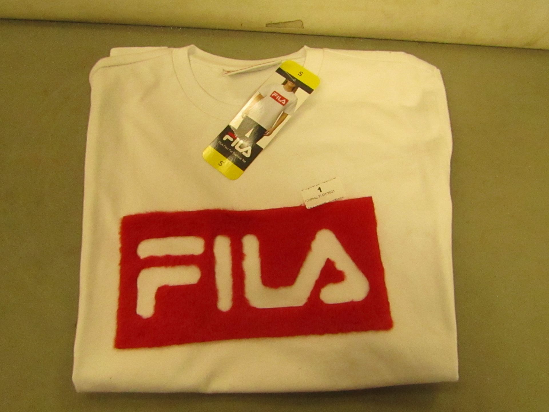 Fila T/Shirt Ladies (With Faux Fur Design on Front )Size S New With Tags