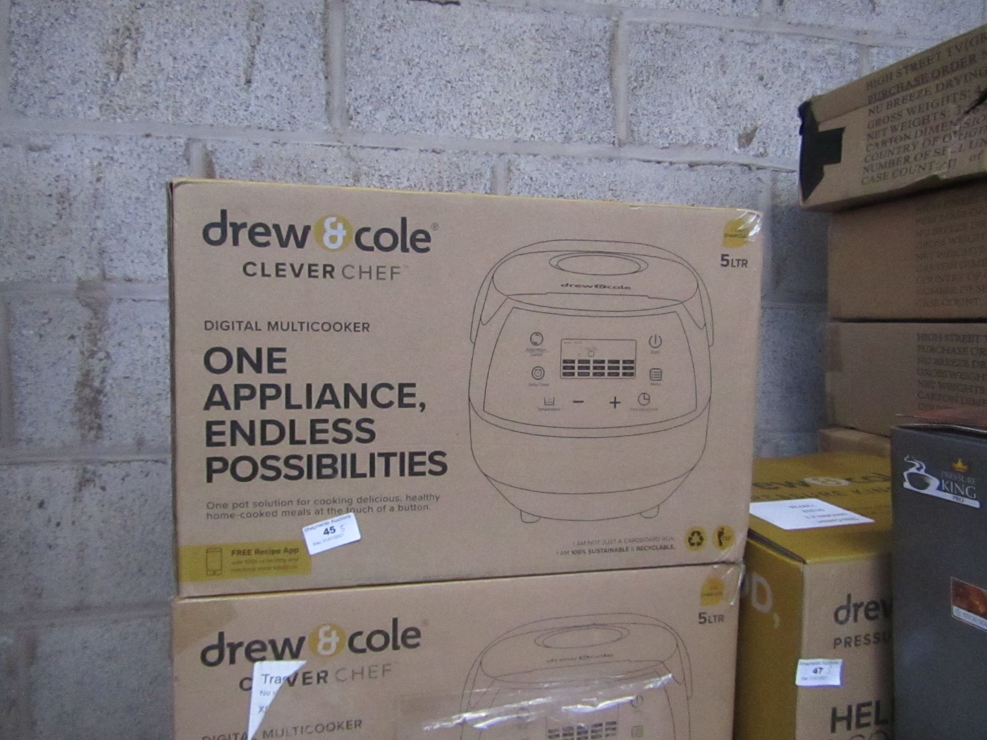 | 5X | DREW AND COLE CLEVER CHEF | BOXED AND UNCHECKED | NO ONLINE RESALE | SKU - | RRP £69.99 |