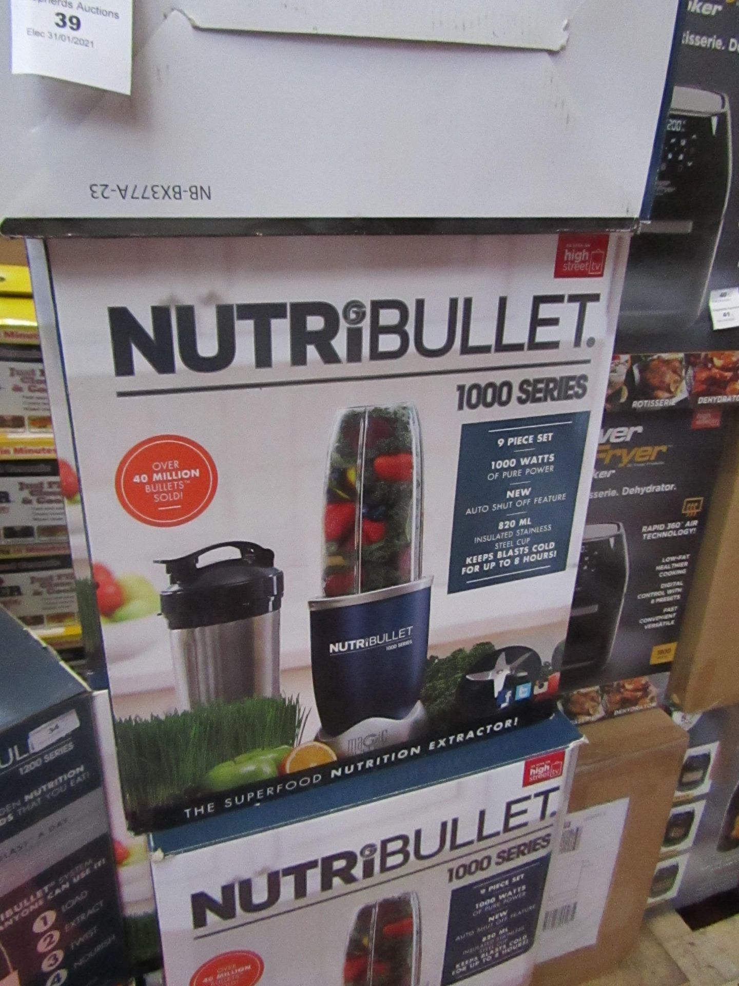 | 7X | NUTRI BULLET 1000 SERIES | UNCHECKED AND BOXED | NO ONLINE RE SALE | SKU C5060191464734 | RRP
