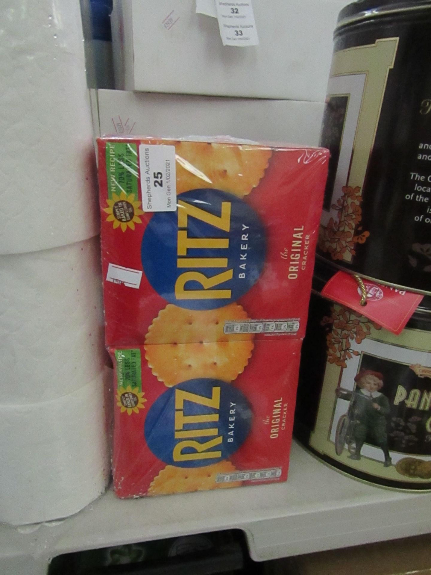 Ritz Backery Savoury Crackers pack of 6 X 165G best before 30/09/2021