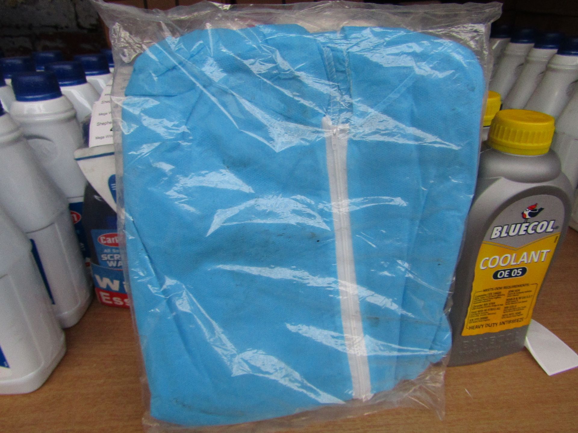 10x Disposable Coverall - Blue - Size 2XL - Unused & Packaged.