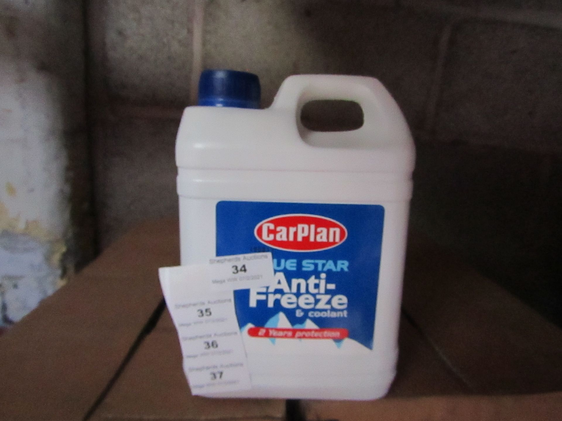 6x Carplan - Blue Star Anti-Freeze & Coolant - 2 Litres - Unused & Boxed.