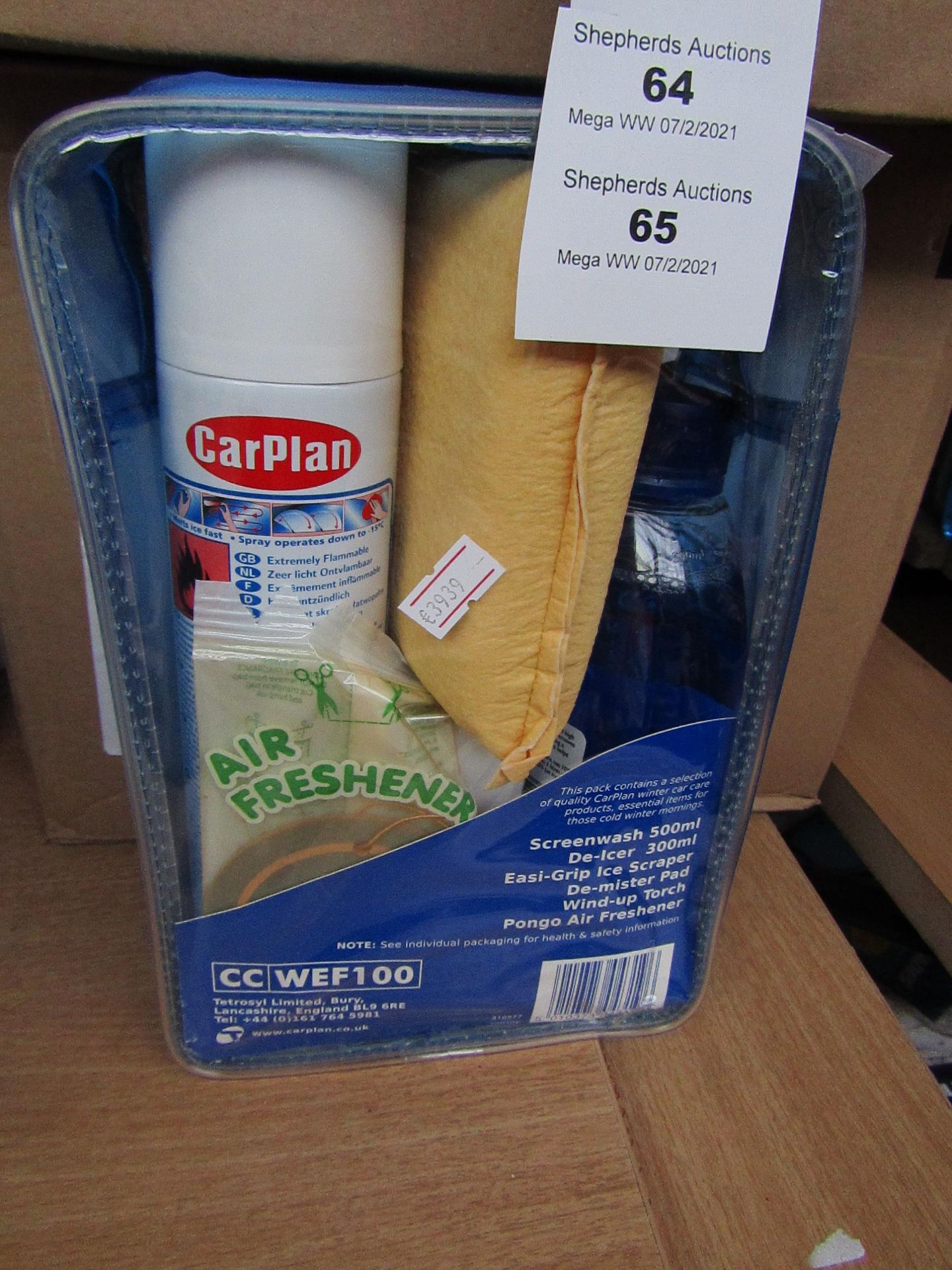 CarPlan - Easy Freezie Gift Pack - New & Unused. (Ideal Gift For Winter!)