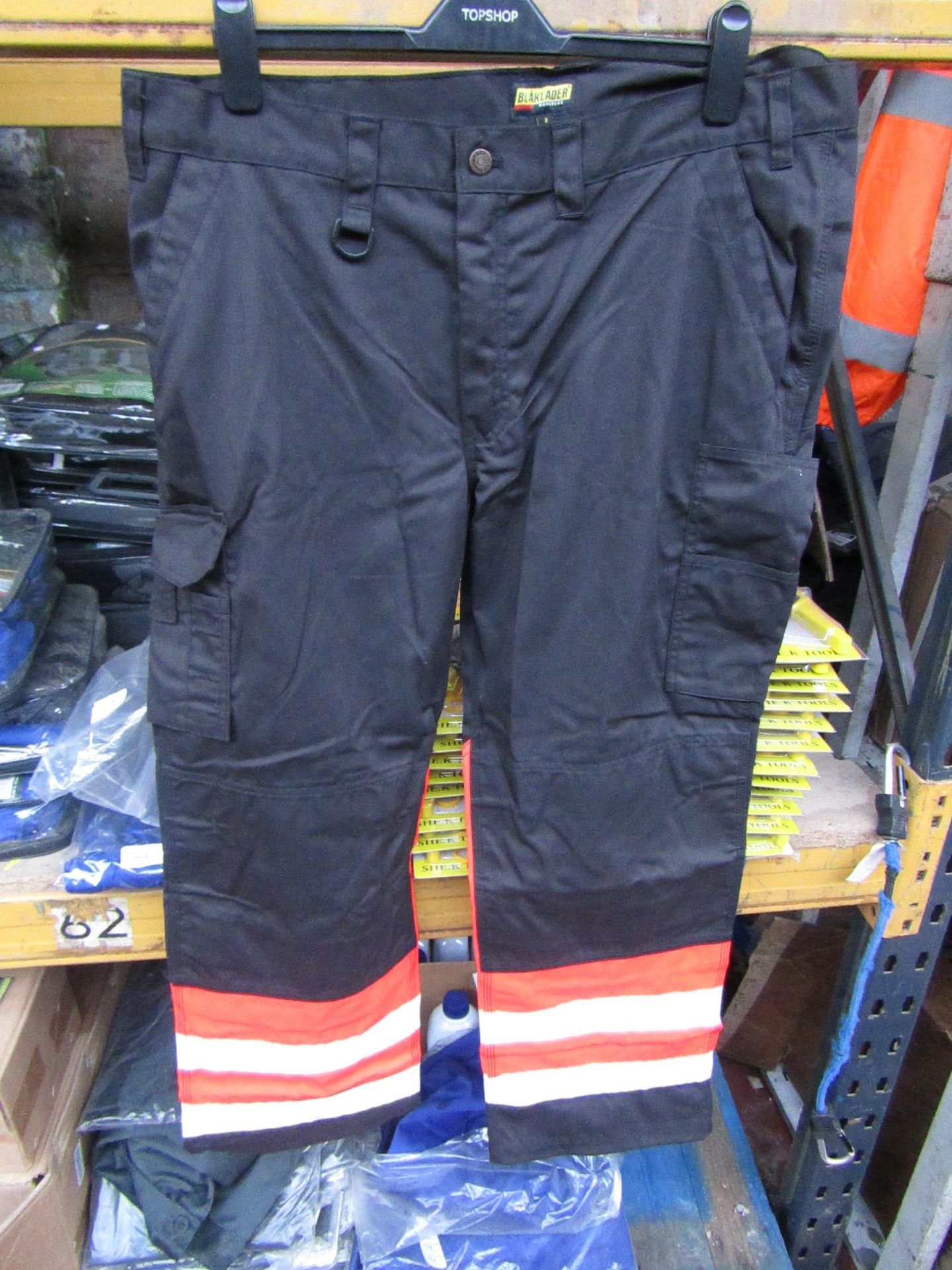 Blaklader - Black Hi-Vis Work Trousers - Size 43 small - Unused & Packaged.