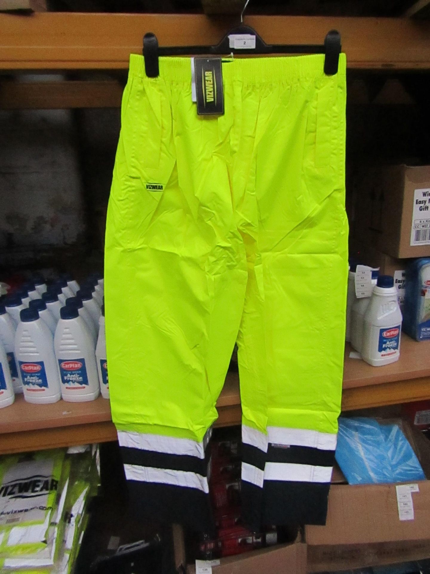 Vizwear - Hi-Vis Yellow 2 Tone OverTrouser - Size 2XL - Unused & Packaged.